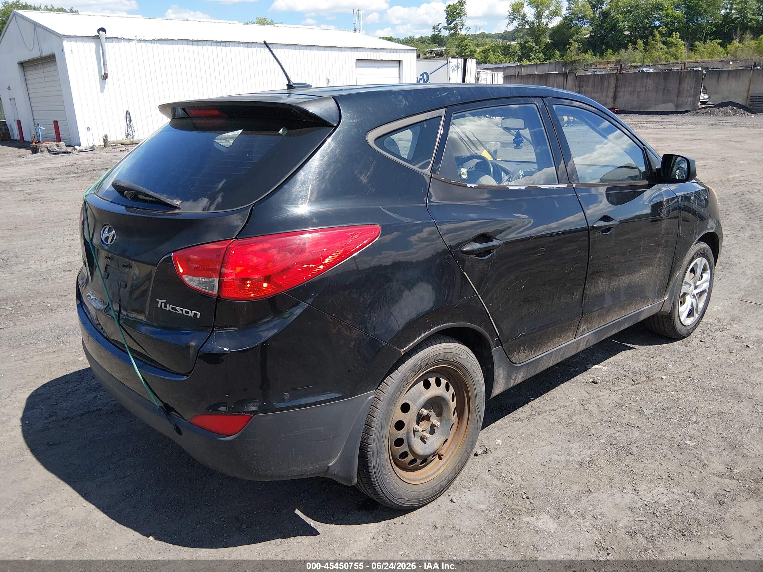 2010 Hyundai Tucson Gls Black vin: KM8JT3AC4AU072797