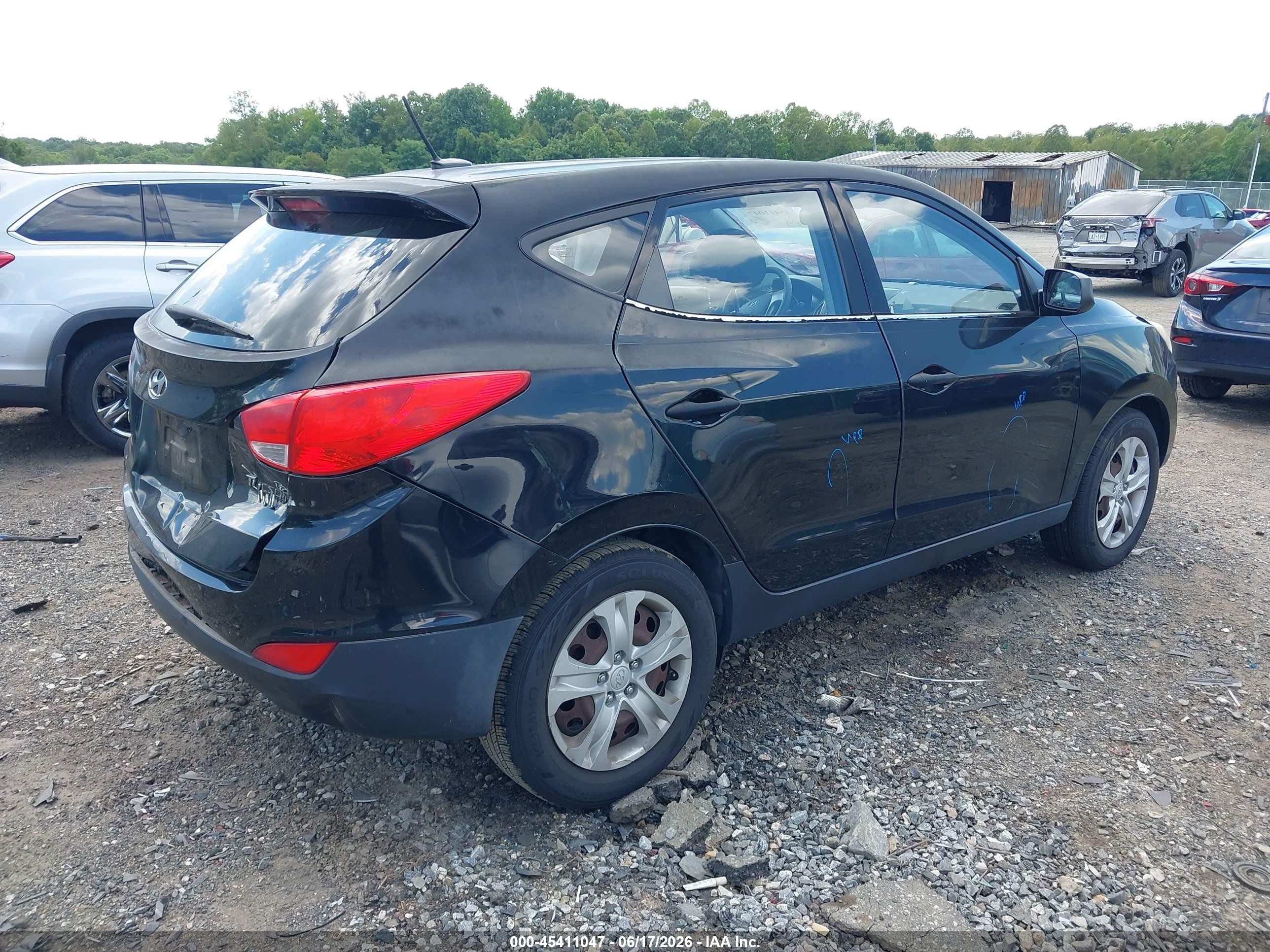 2010 Hyundai Tucson Gls Black vin: KM8JT3AC5AU095957