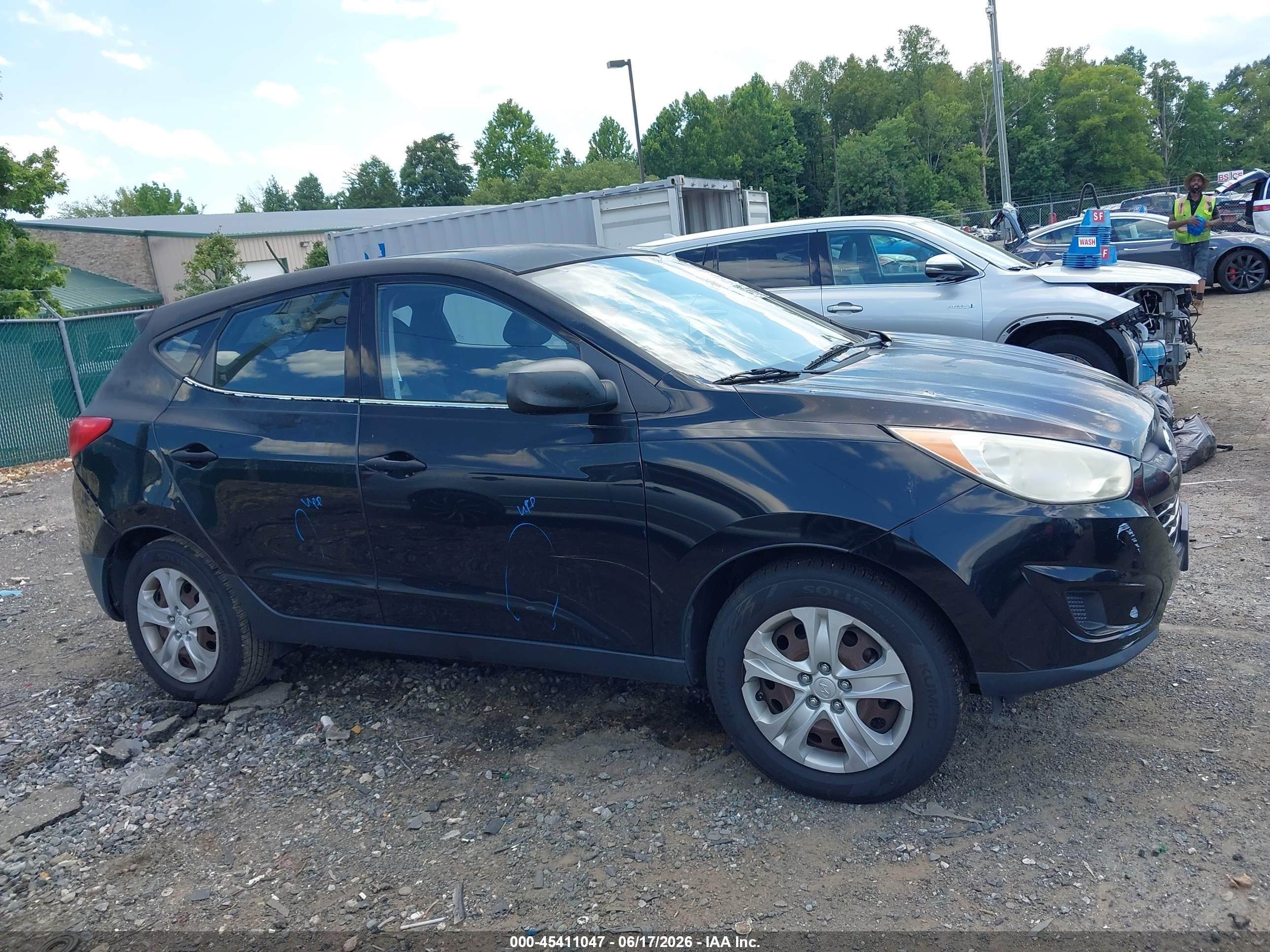 2010 Hyundai Tucson Gls Black vin: KM8JT3AC5AU095957