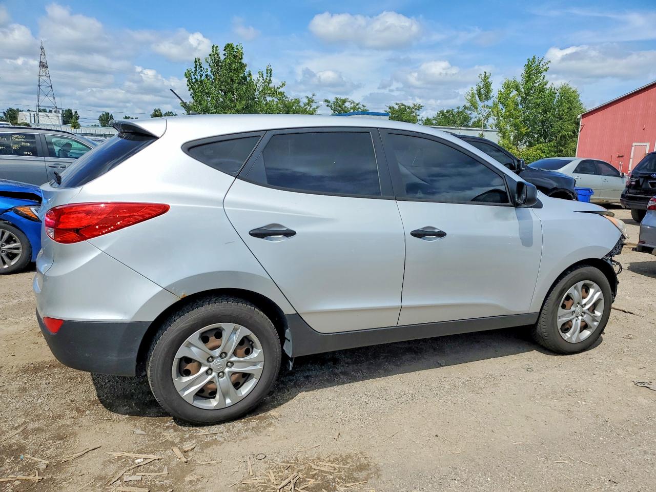 2011 Hyundai Tucson Gl Silver vin: KM8JT3AC5BU135164