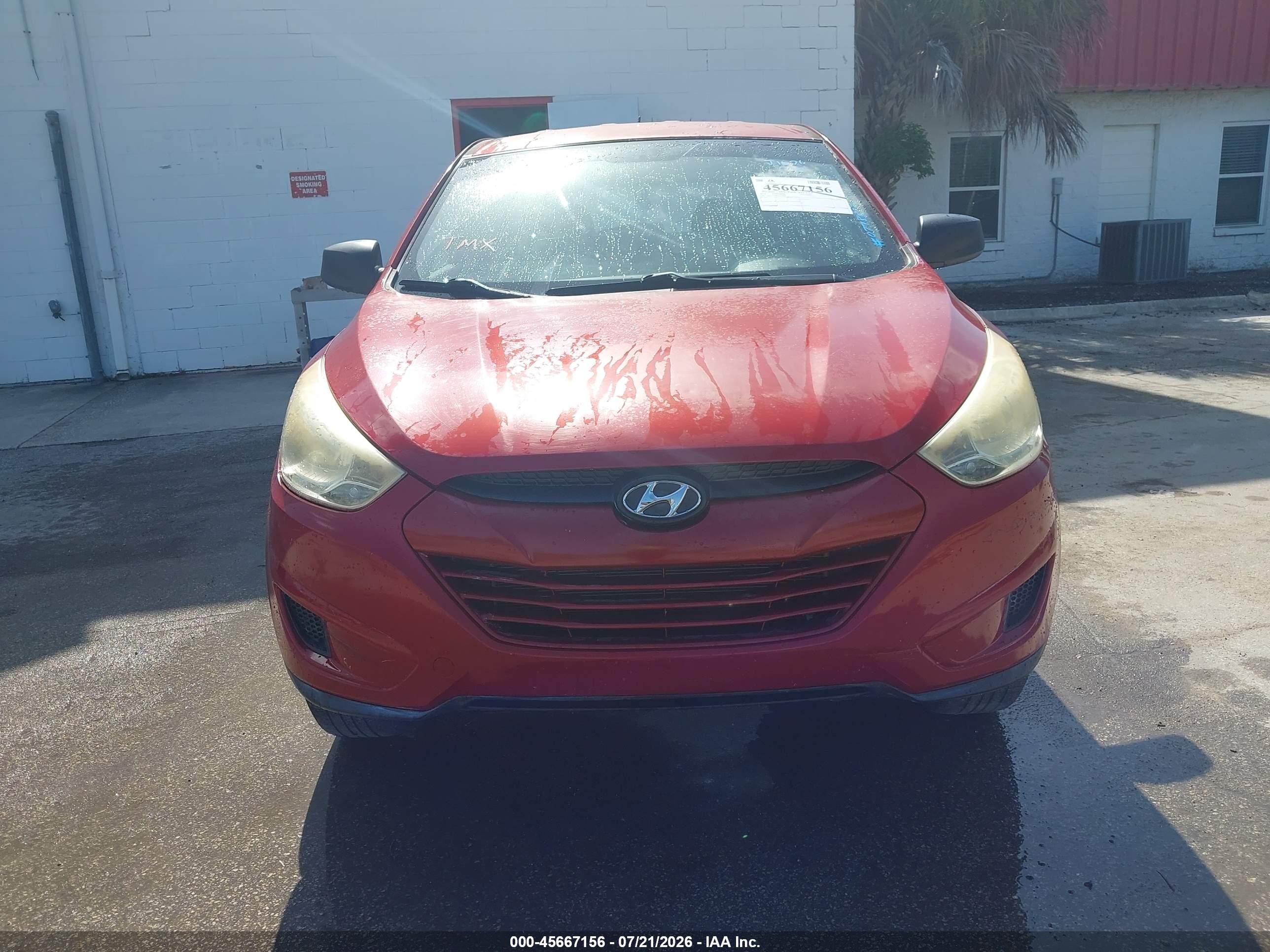 2010 Hyundai Tucson Gls Red vin: KM8JT3AC8AU077887