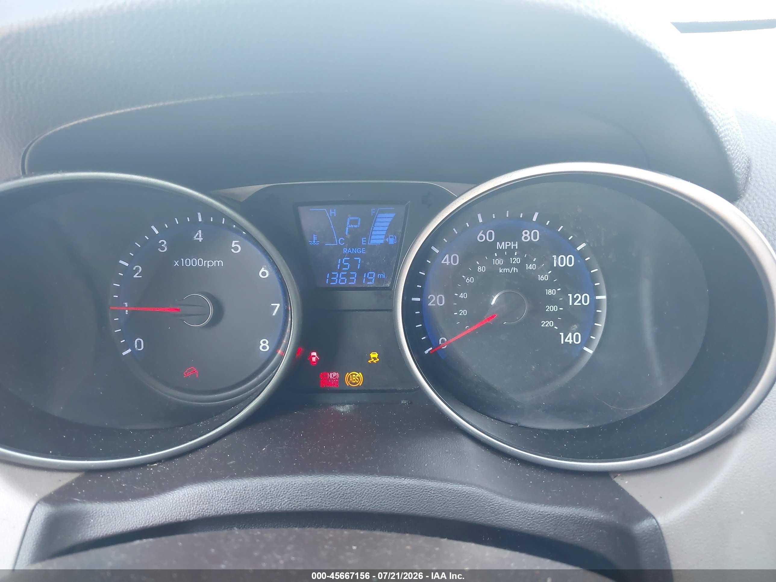 2010 Hyundai Tucson Gls Red vin: KM8JT3AC8AU077887