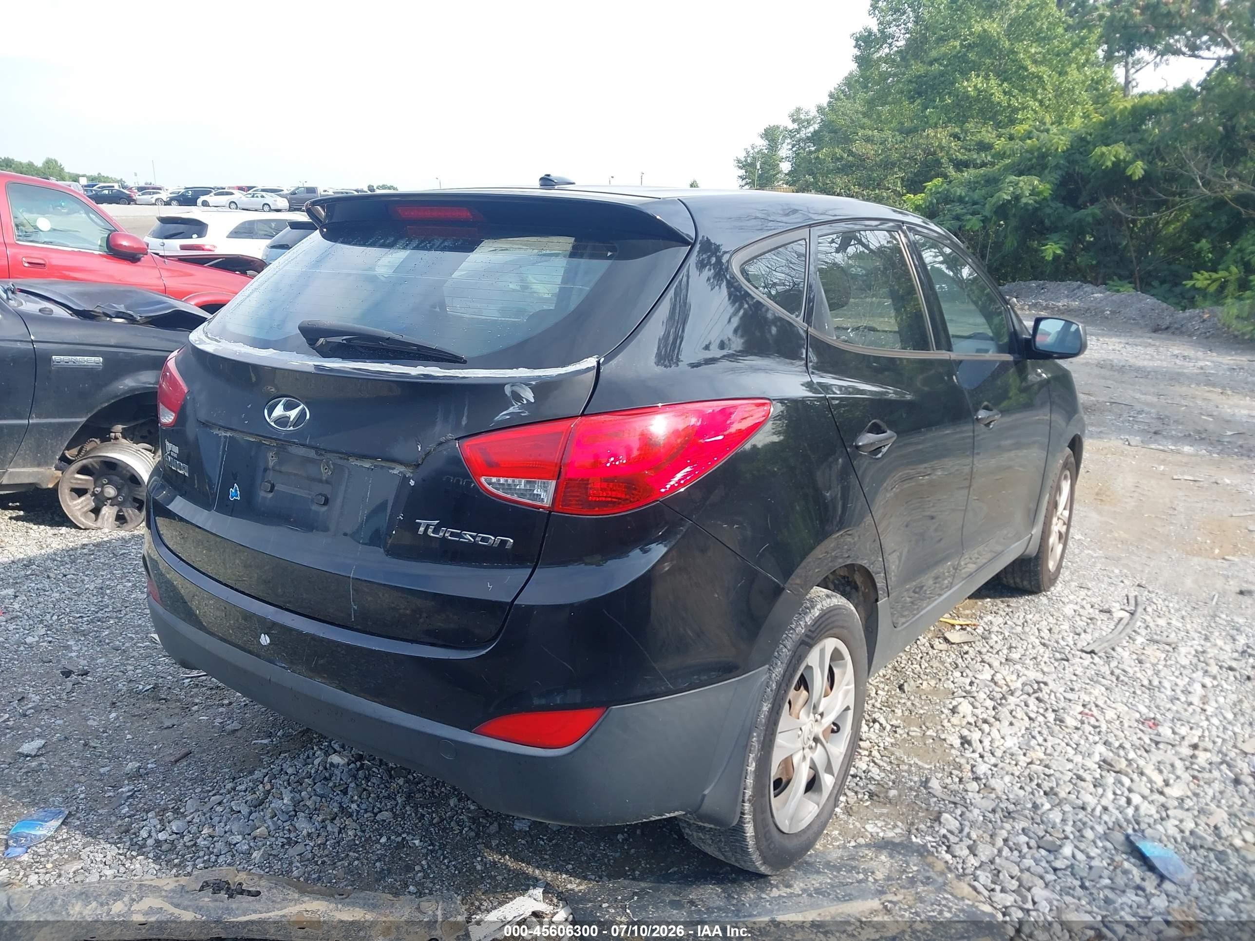 2010 Hyundai Tucson Gls Black vin: KM8JT3AC9AU071595