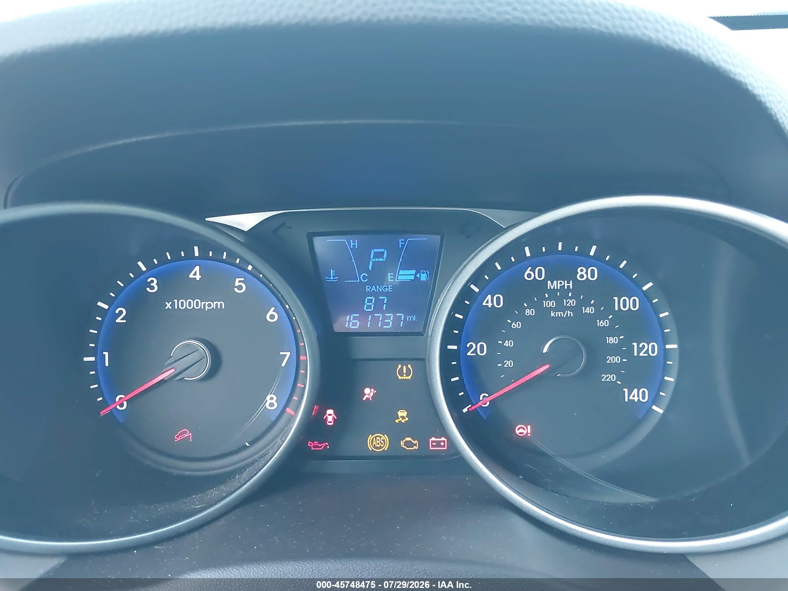 2014 Hyundai Tucson Gls Red vin: KM8JT3AF1EU829901