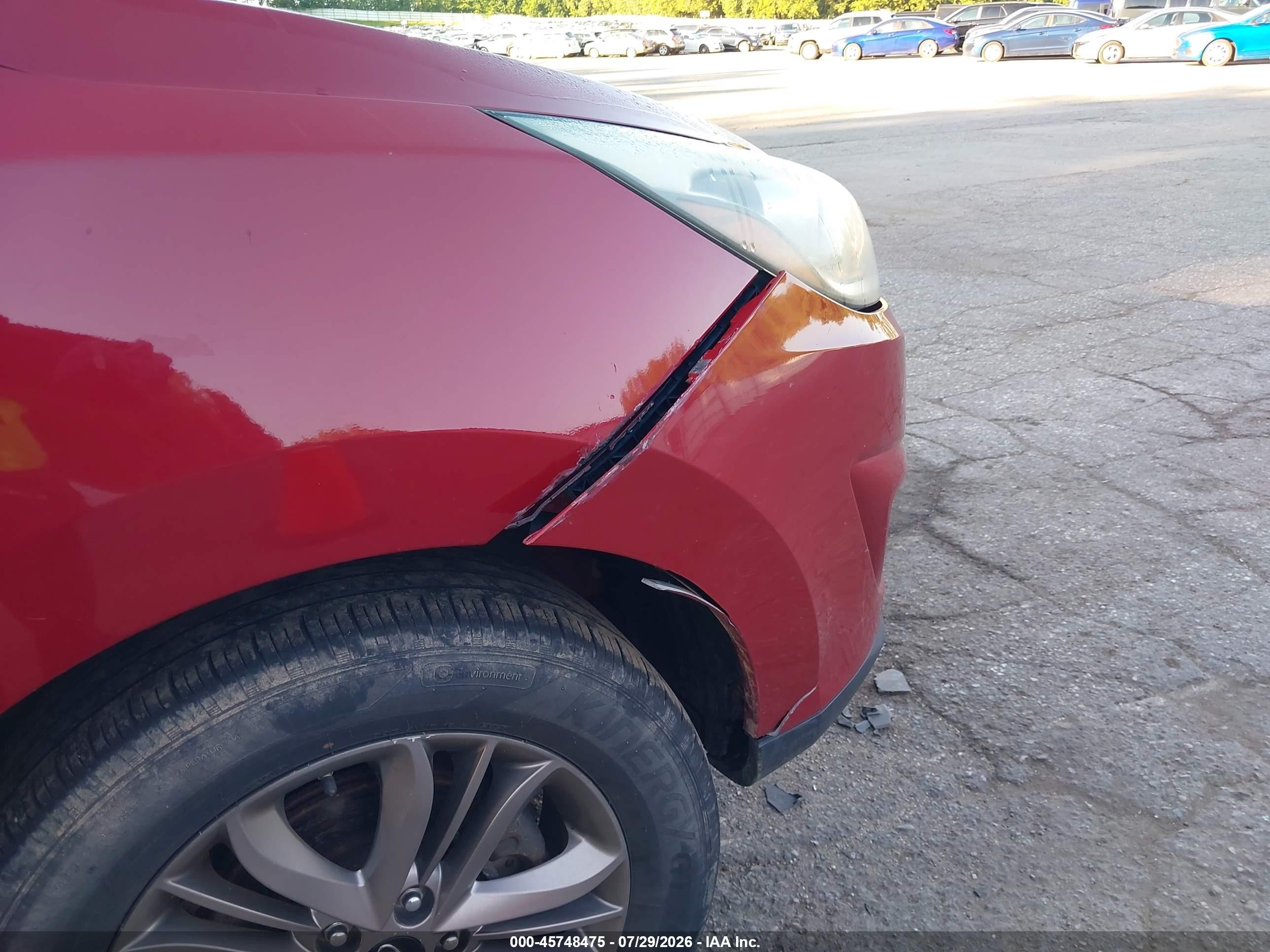 2014 Hyundai Tucson Gls Red vin: KM8JT3AF1EU829901