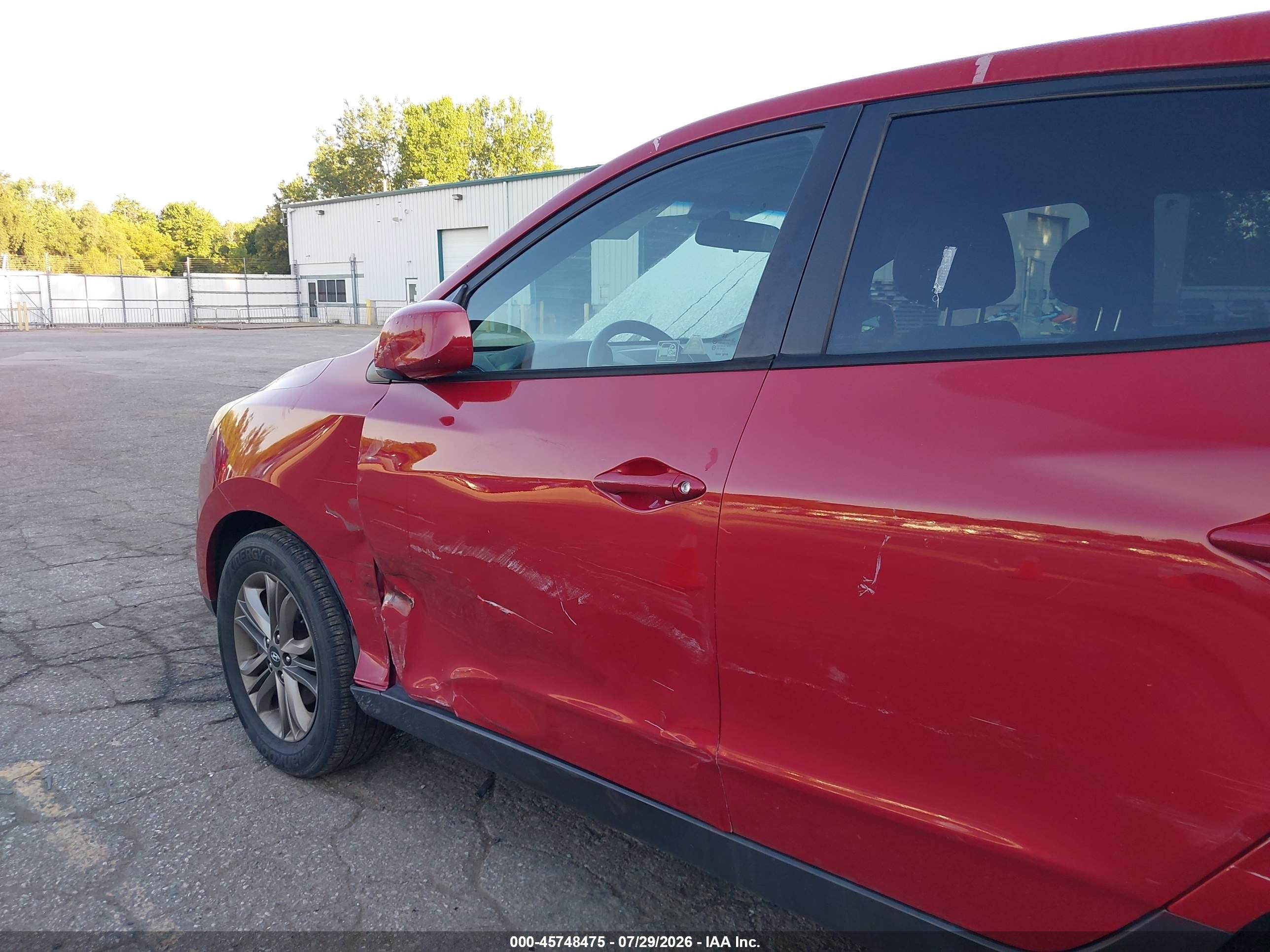 2014 Hyundai Tucson Gls Red vin: KM8JT3AF1EU829901