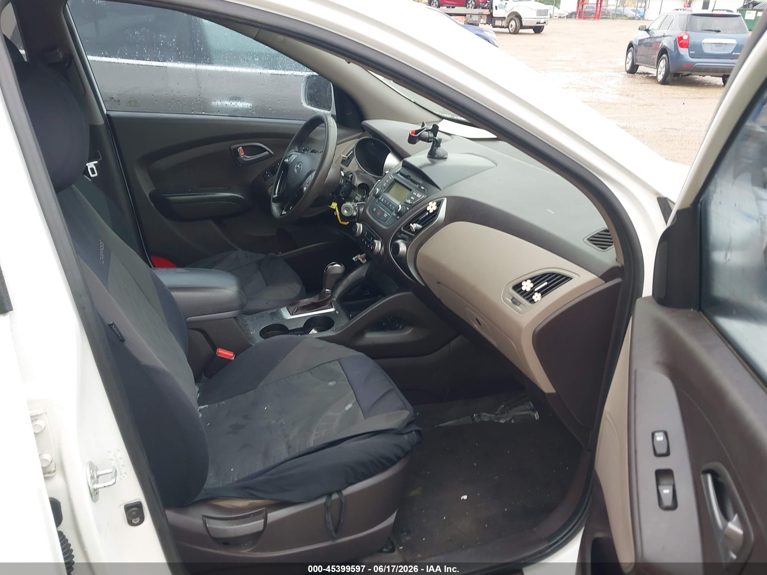 2014 Hyundai Tucson Gls White vin: KM8JT3AF2EU851888