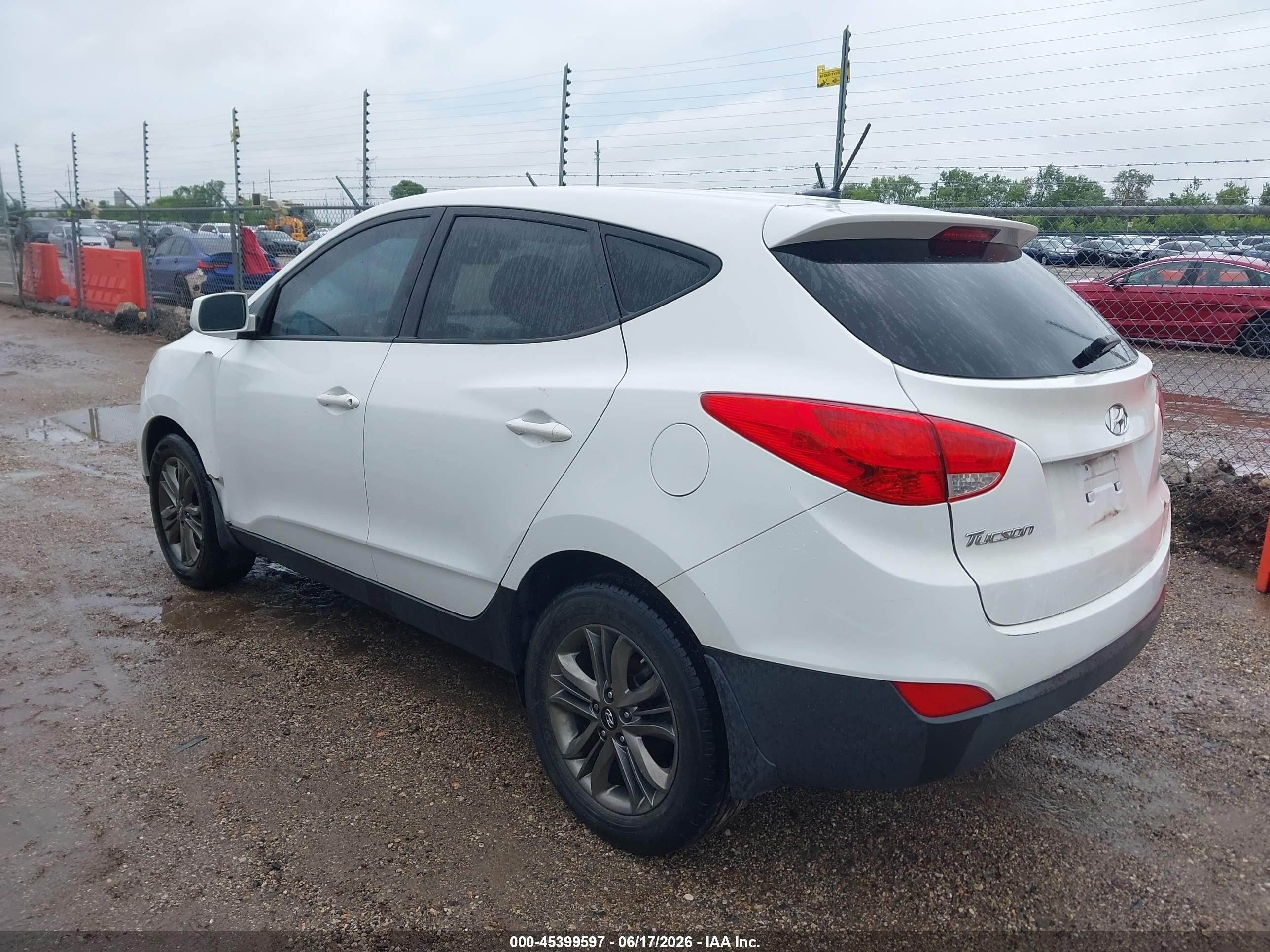 2014 Hyundai Tucson Gls White vin: KM8JT3AF2EU851888