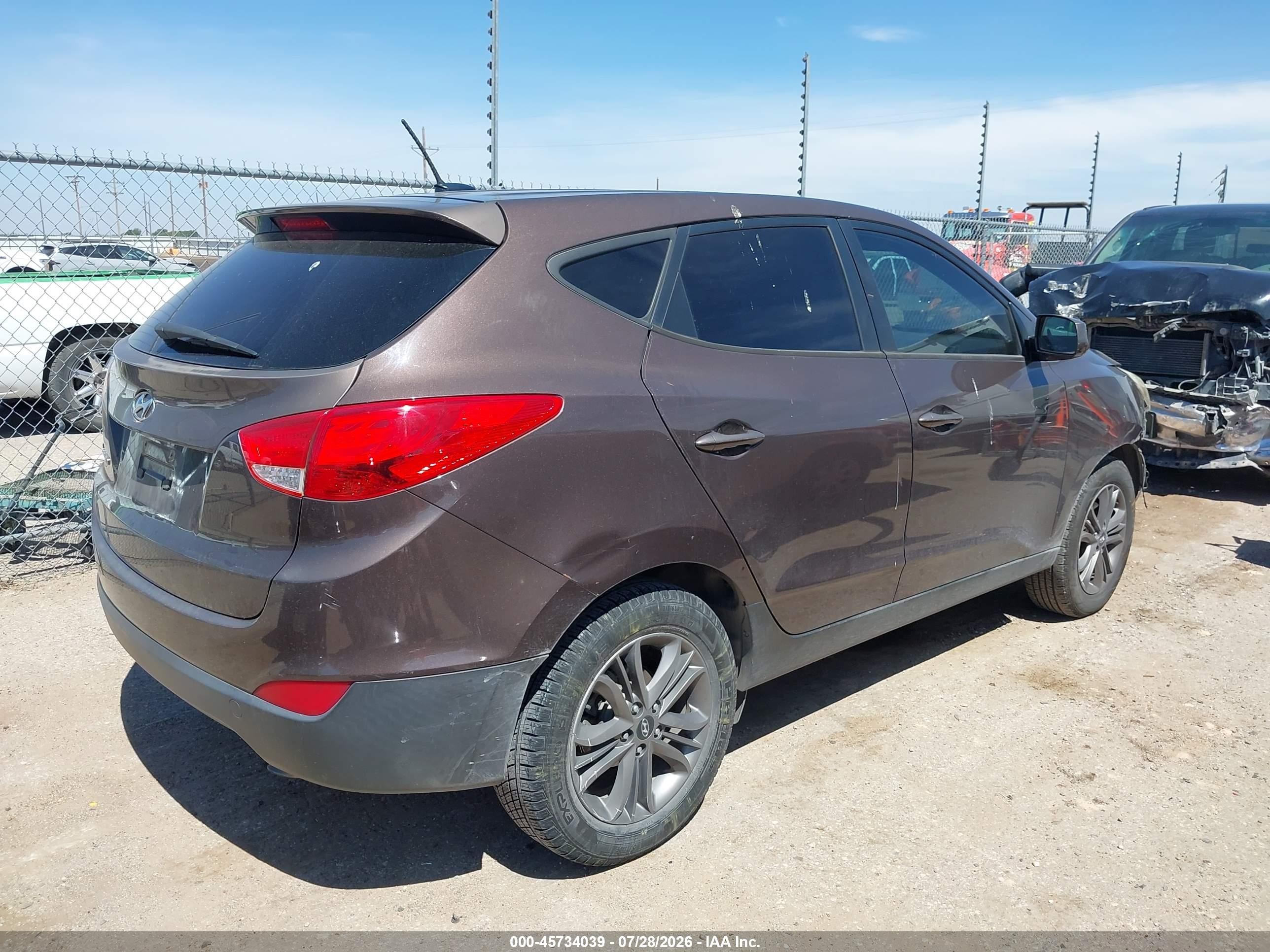2014 Hyundai Tucson Gls Коричневый vin: KM8JT3AF3EU895883