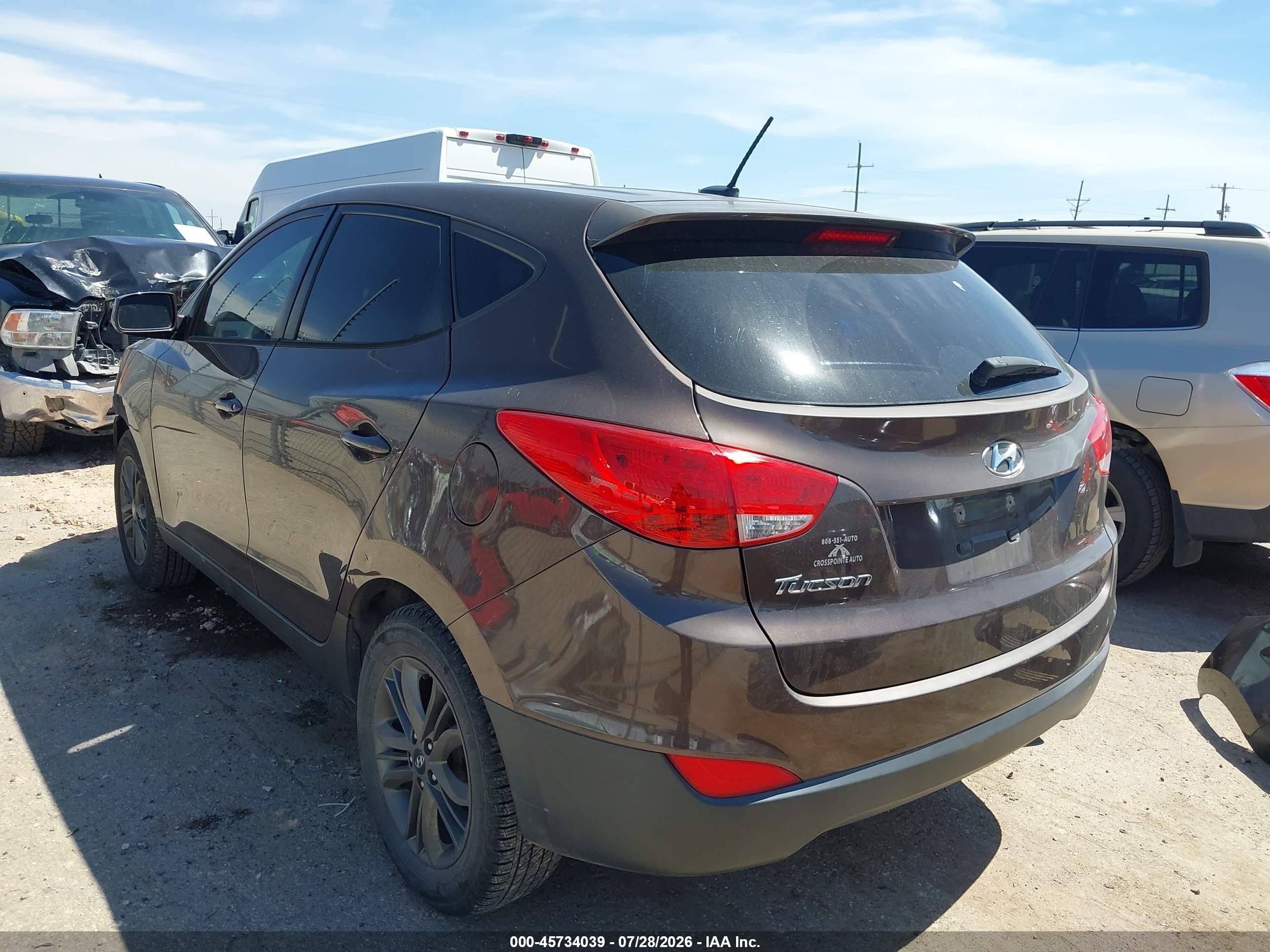 2014 Hyundai Tucson Gls Коричневый vin: KM8JT3AF3EU895883
