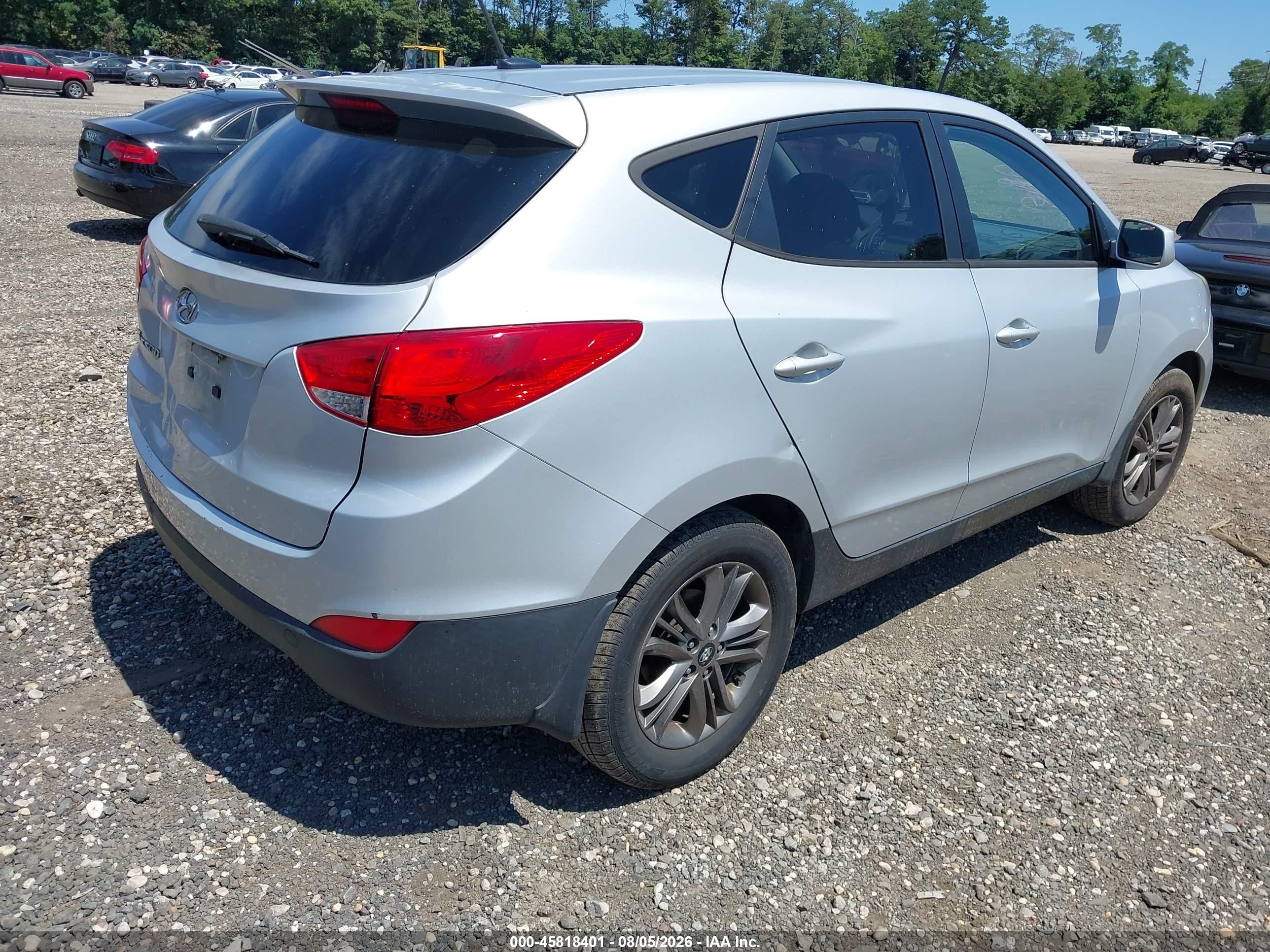2014 Hyundai Tucson Gls Серебряный vin: KM8JT3AF3EU950042