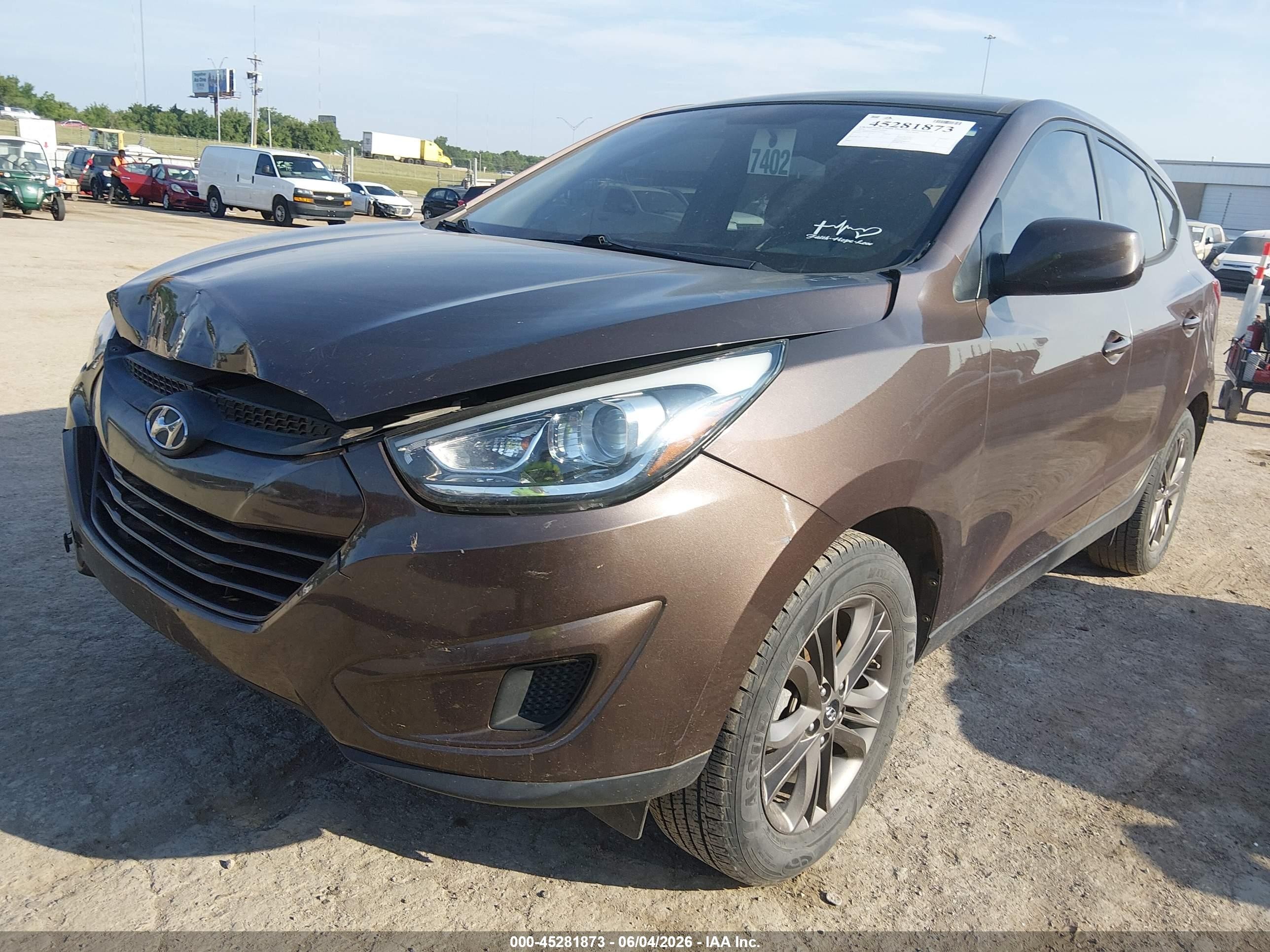 2014 Hyundai Tucson Gls Коричневый vin: KM8JT3AF4EU805060