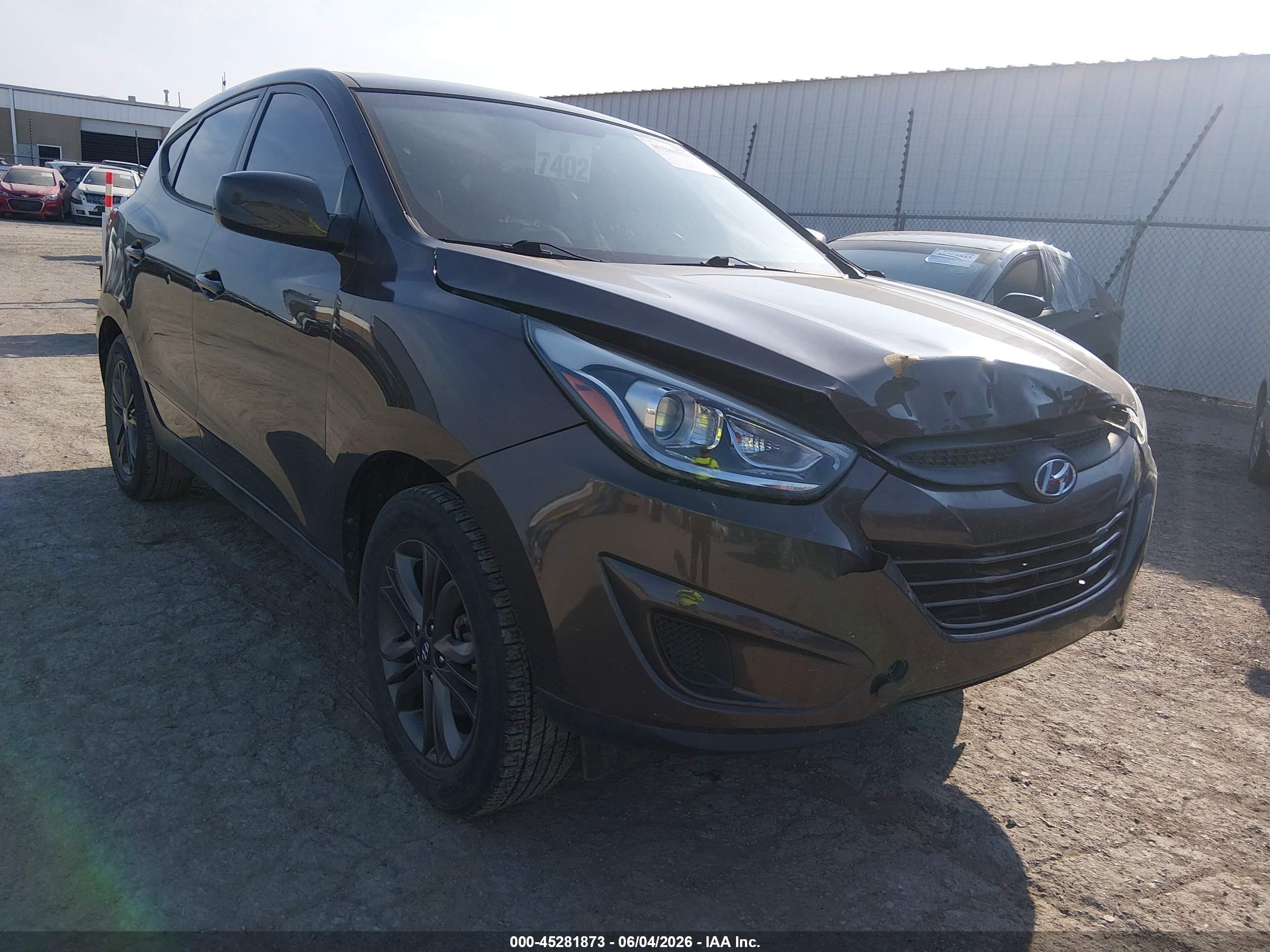 2014 Hyundai Tucson Gls Brown vin: KM8JT3AF4EU805060