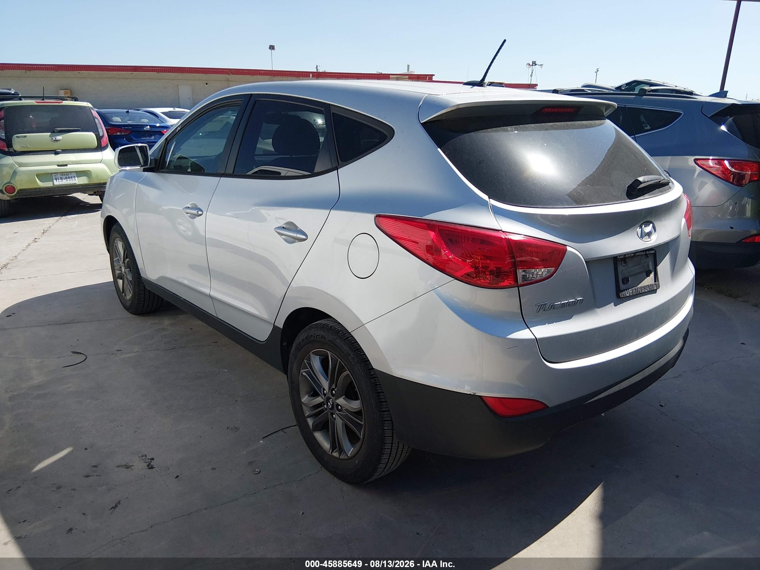 2014 Hyundai Tucson Gls Серебряный vin: KM8JT3AF4EU844635