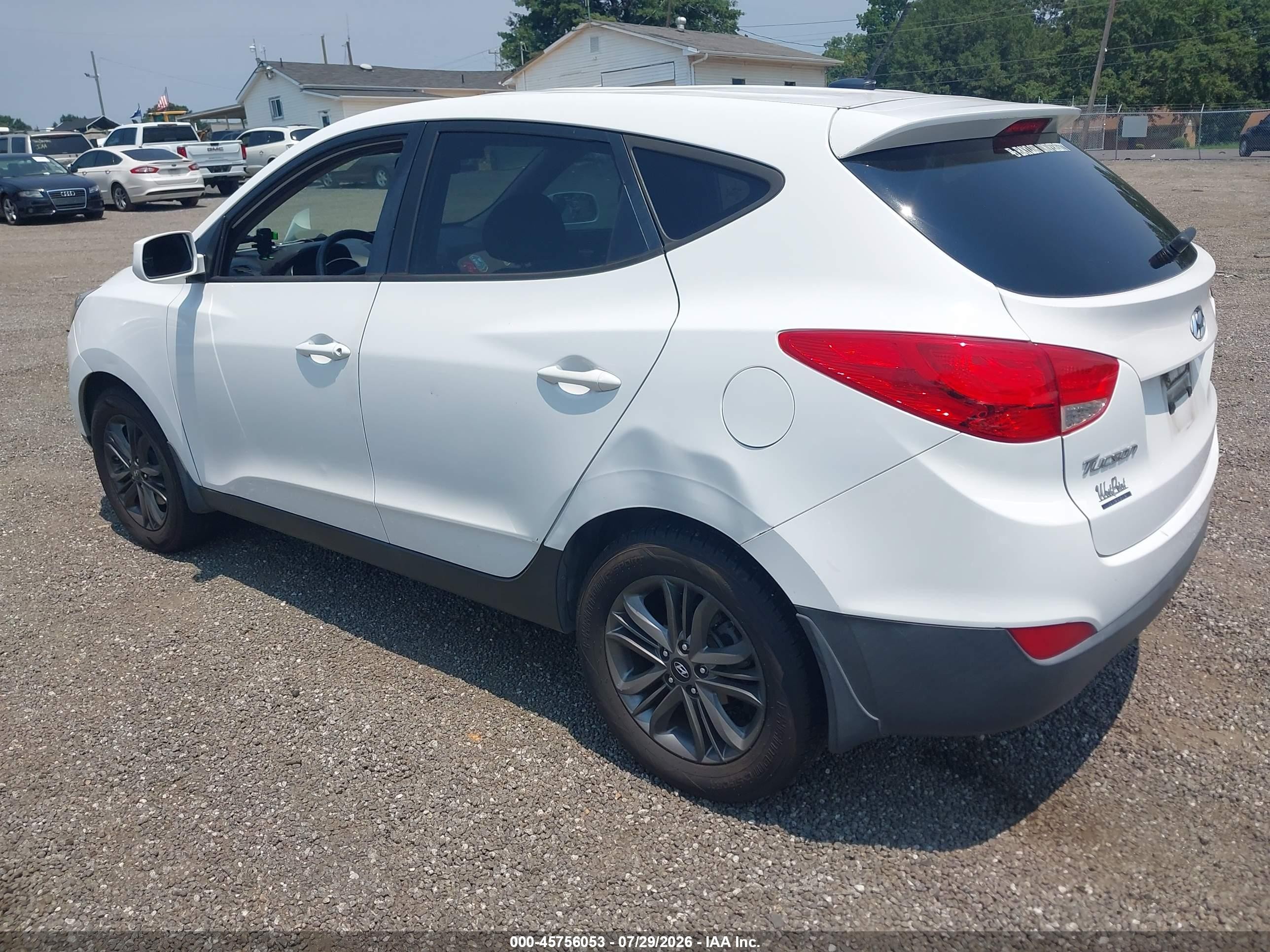 2014 Hyundai Tucson Gls White vin: KM8JT3AF4EU896931