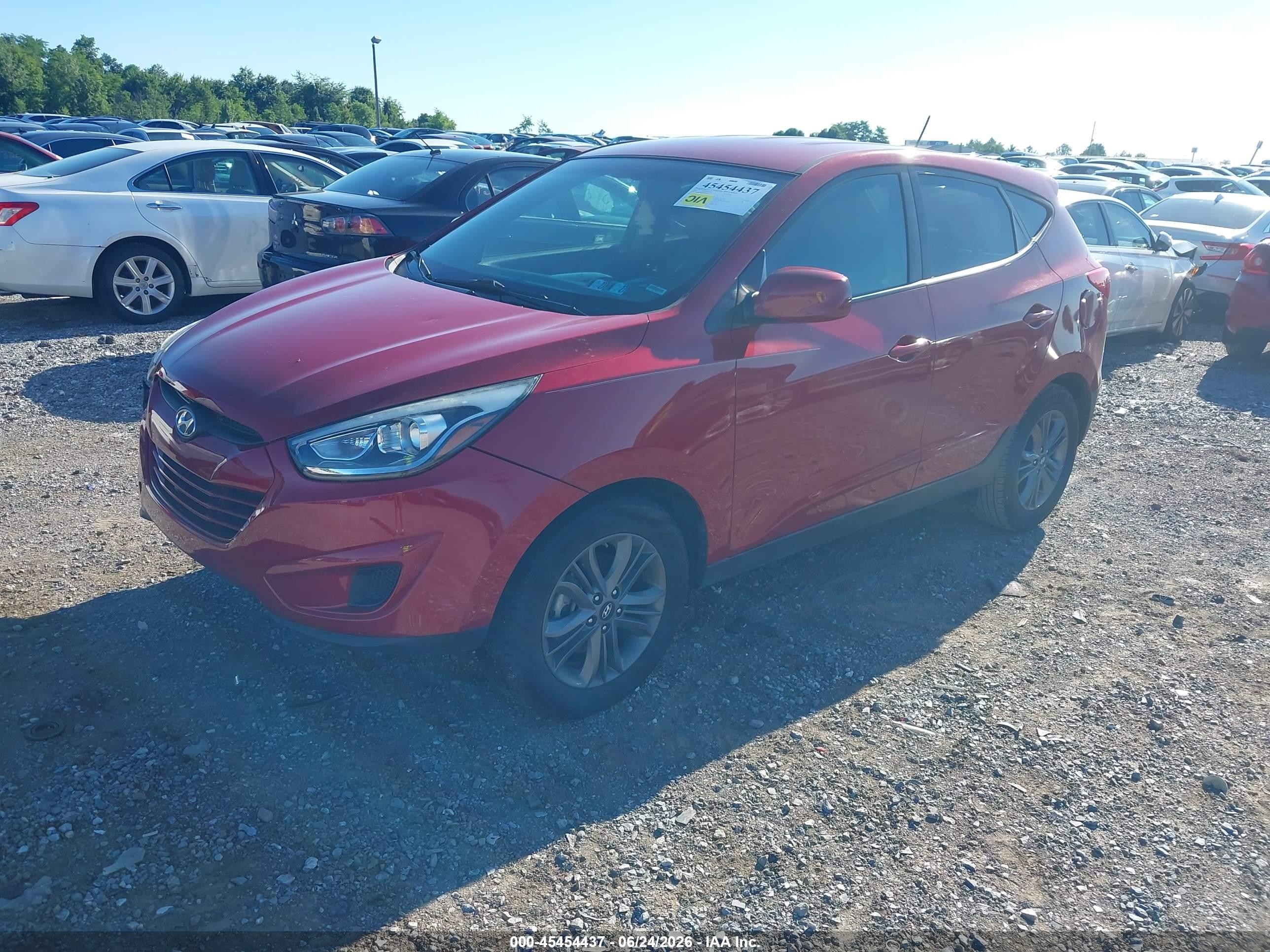 2015 Hyundai Tucson Gls Red vin: KM8JT3AF4FU100602
