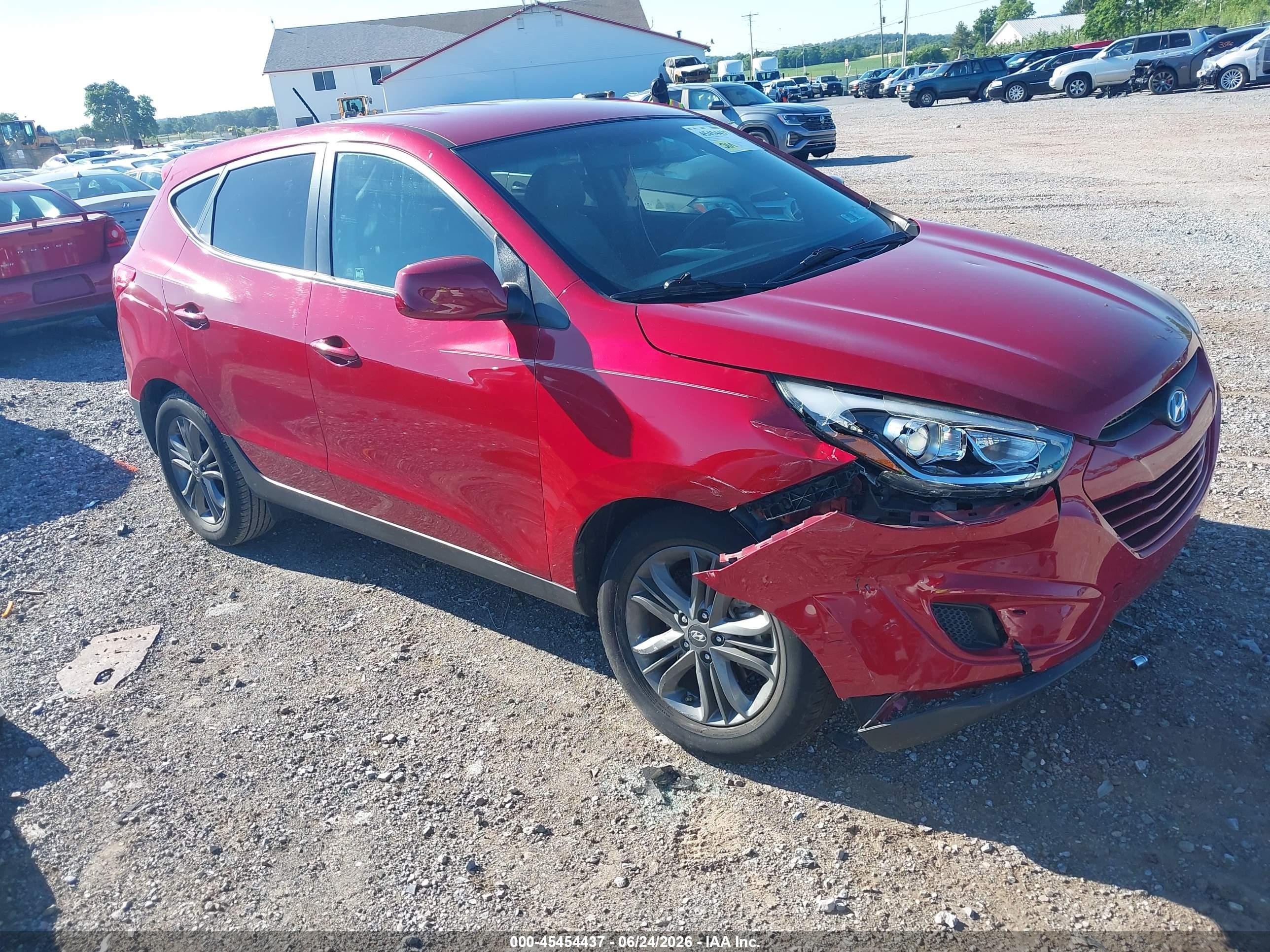 2015 Hyundai Tucson Gls Red vin: KM8JT3AF4FU100602