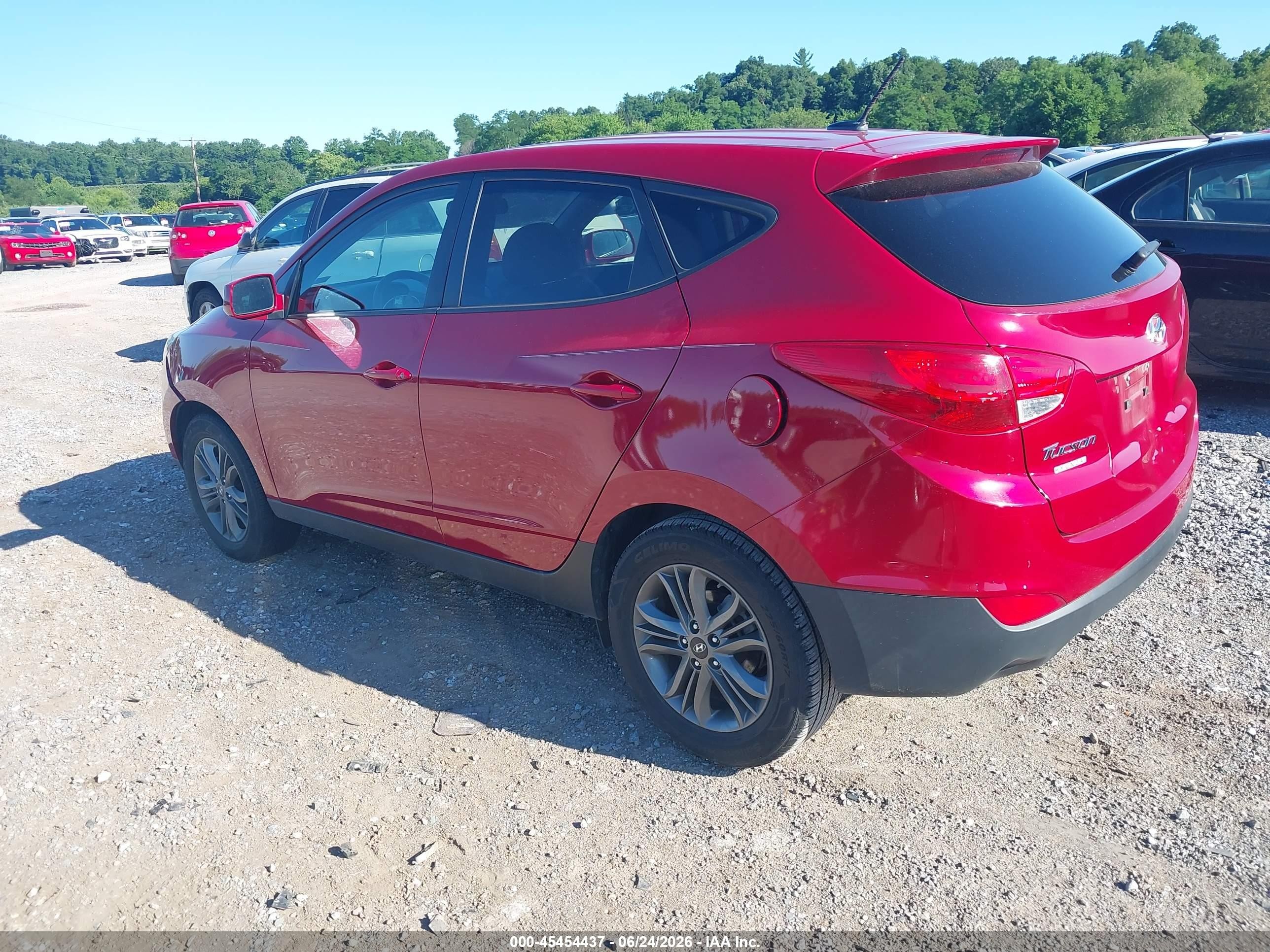 2015 Hyundai Tucson Gls Red vin: KM8JT3AF4FU100602