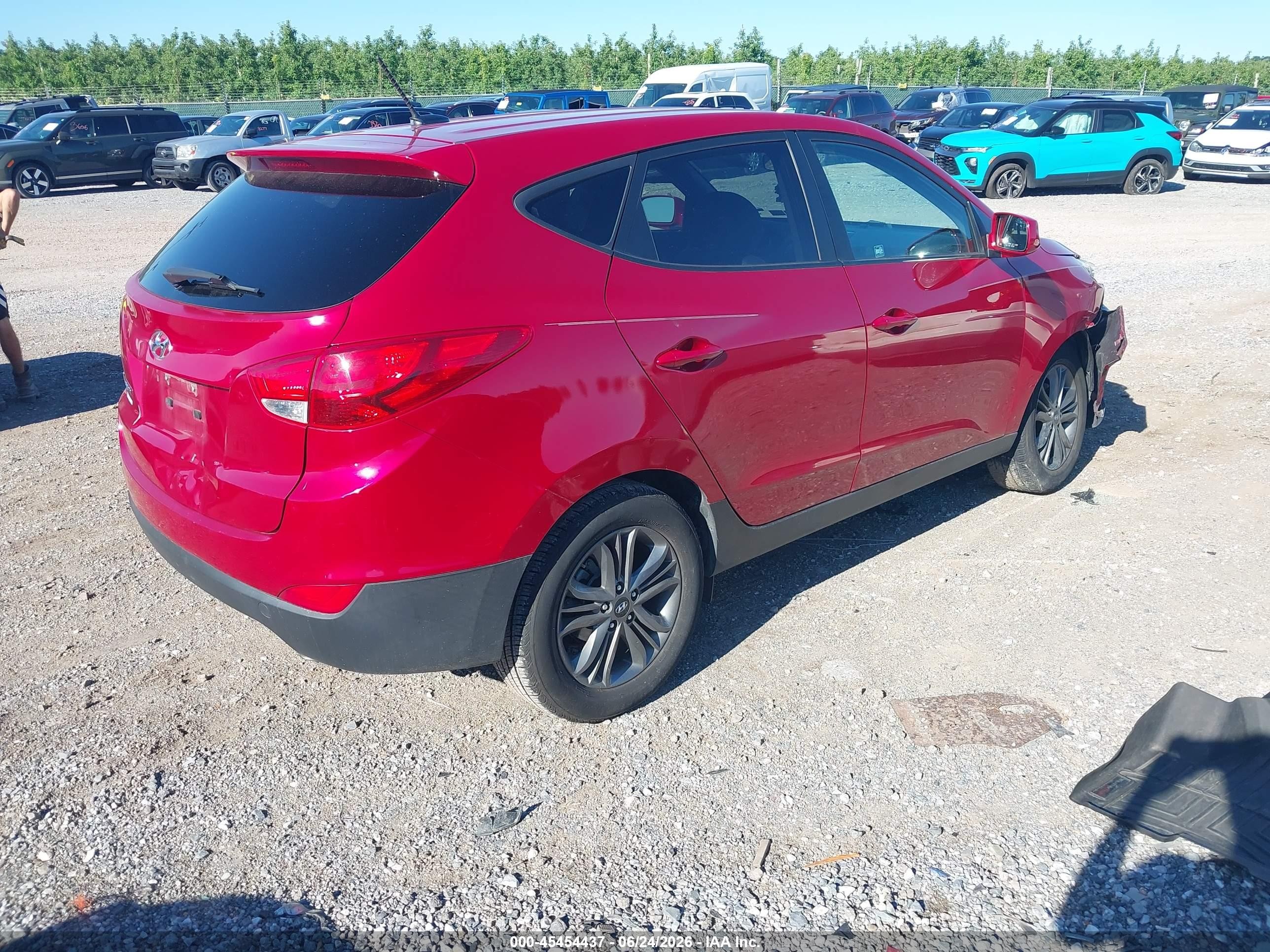 2015 Hyundai Tucson Gls Red vin: KM8JT3AF4FU100602