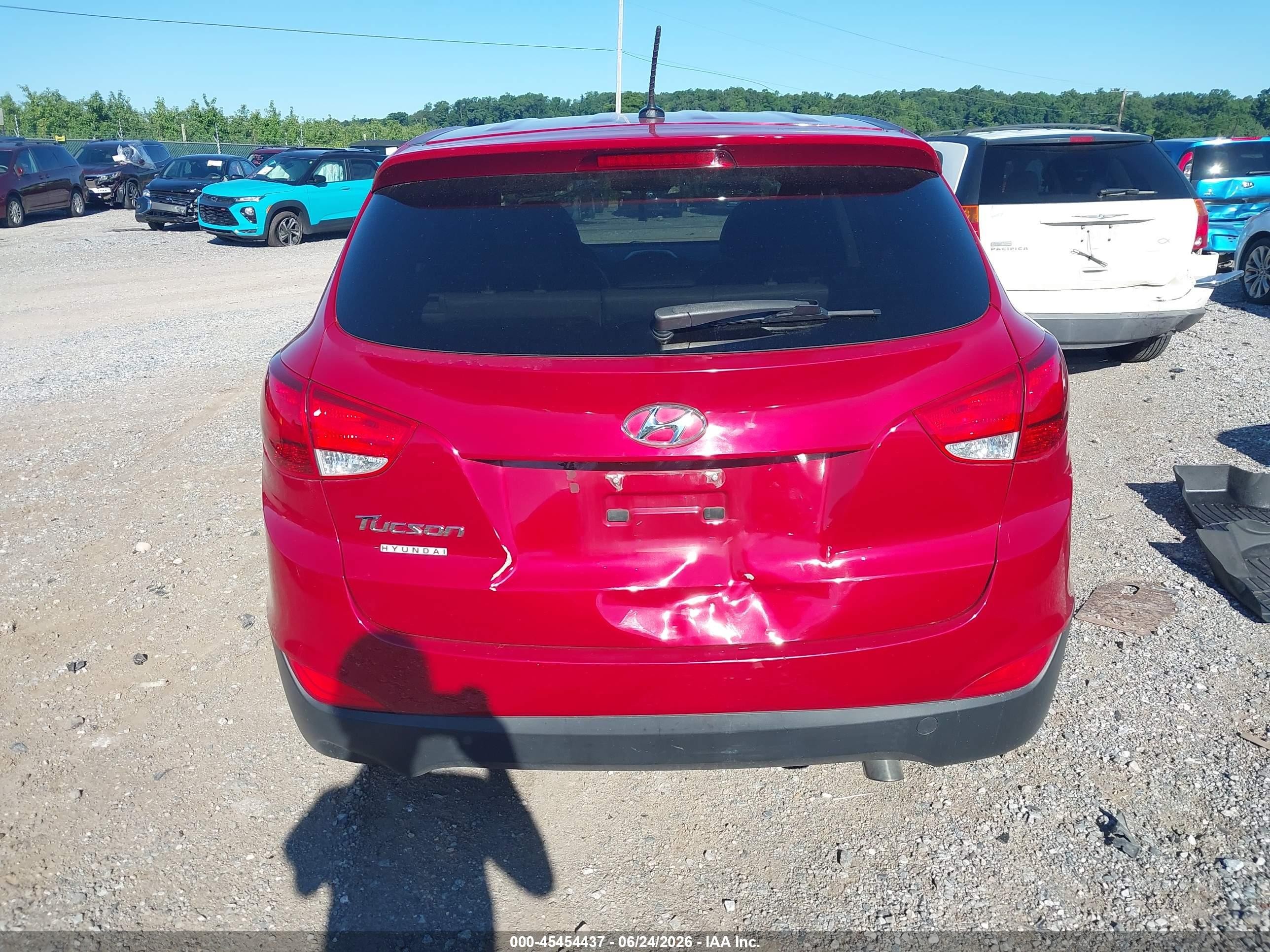 2015 Hyundai Tucson Gls Red vin: KM8JT3AF4FU100602