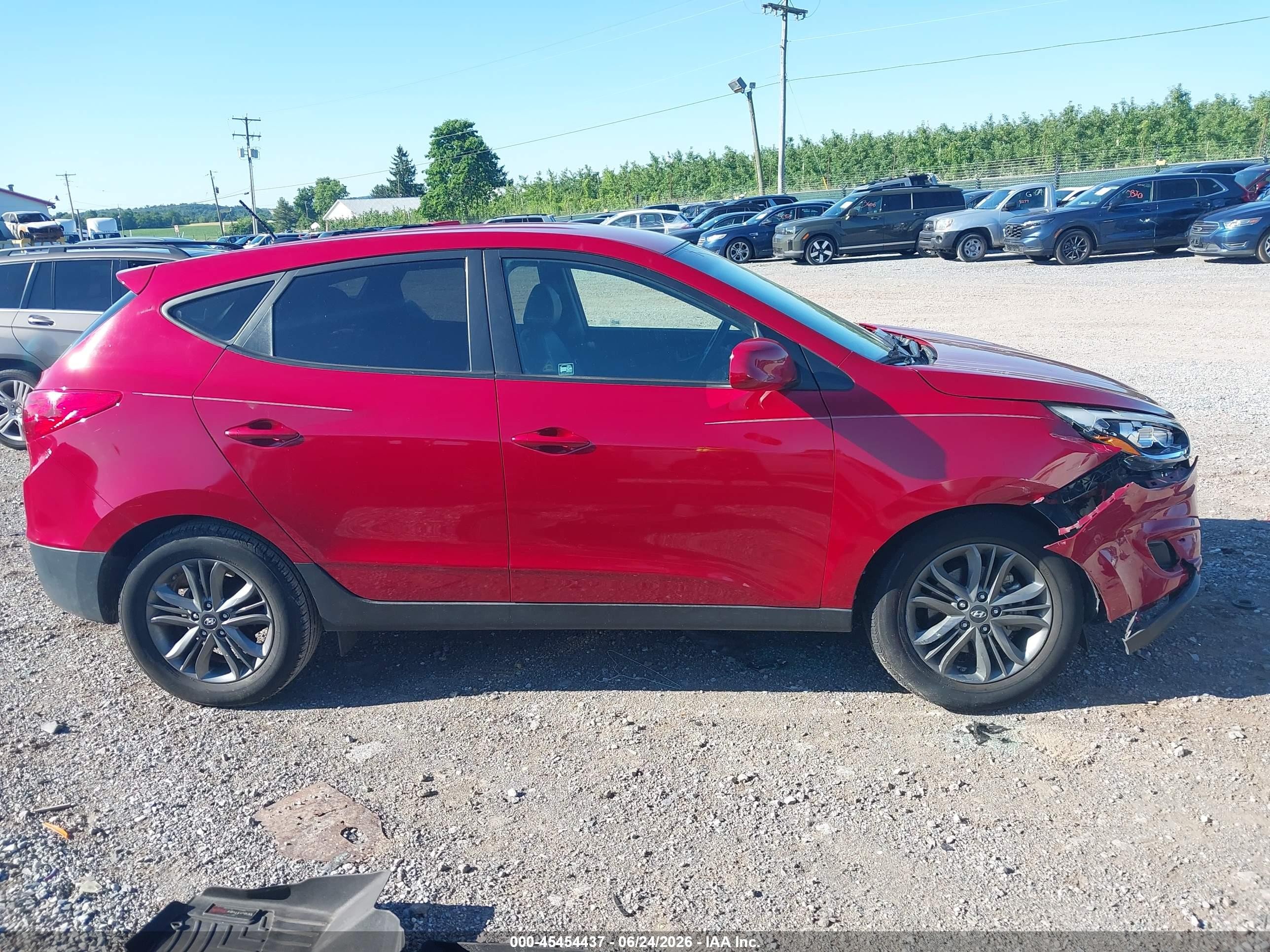 2015 Hyundai Tucson Gls Red vin: KM8JT3AF4FU100602