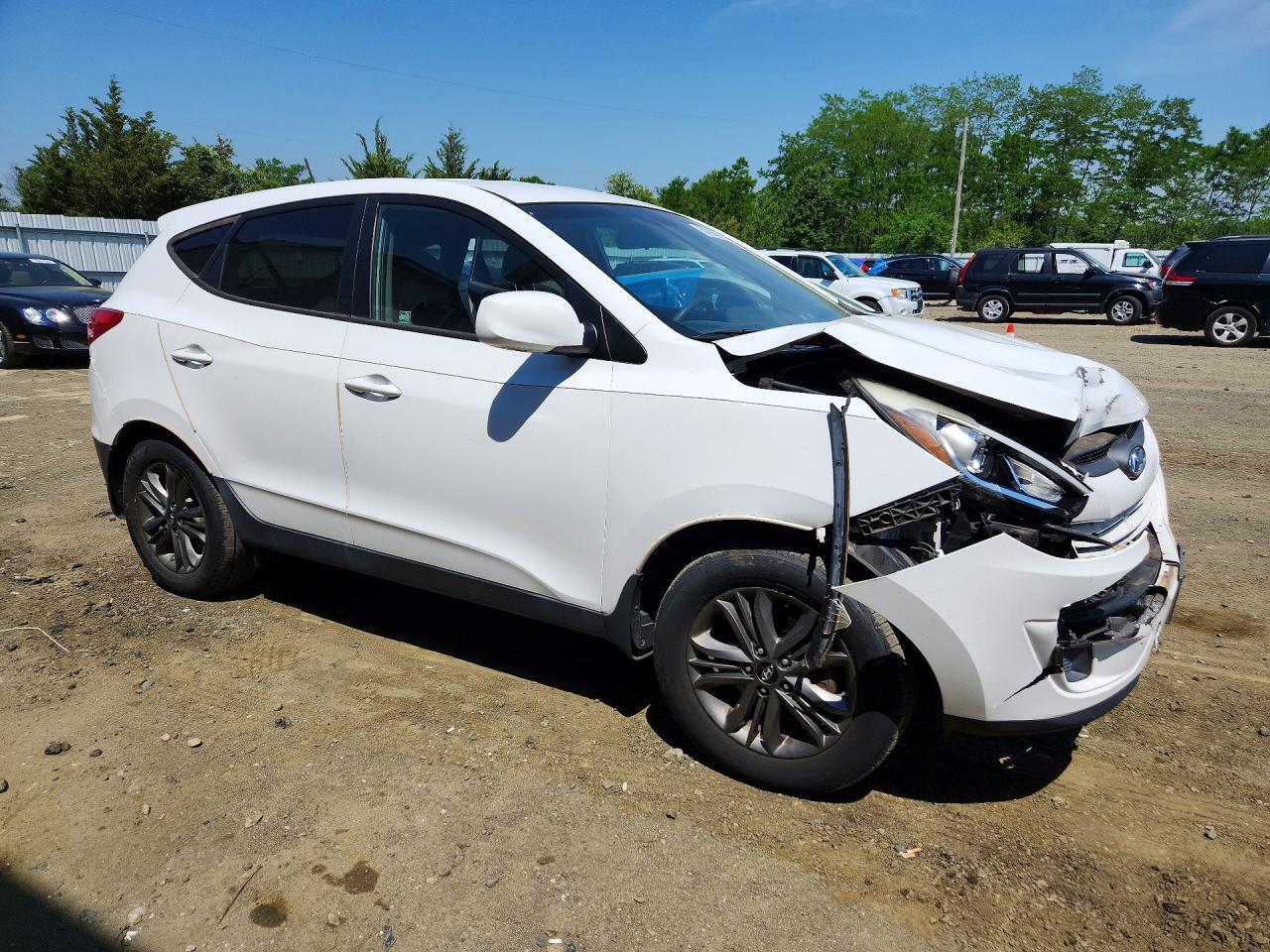 2015 Hyundai Tucson Gls White vin: KM8JT3AF4FU966459