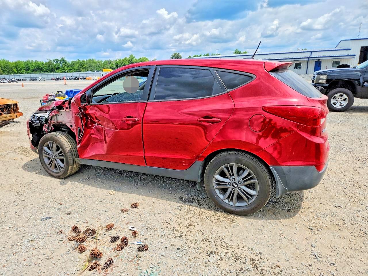 2015 Hyundai Tucson Gls Burgundy vin: KM8JT3AF5FU085298