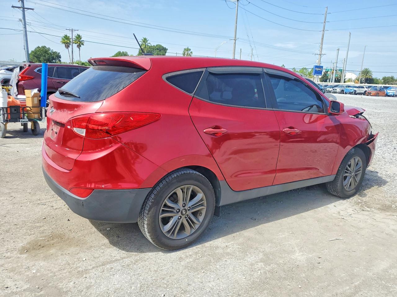 2015 Hyundai Tucson Gls Red vin: KM8JT3AF5FU108241