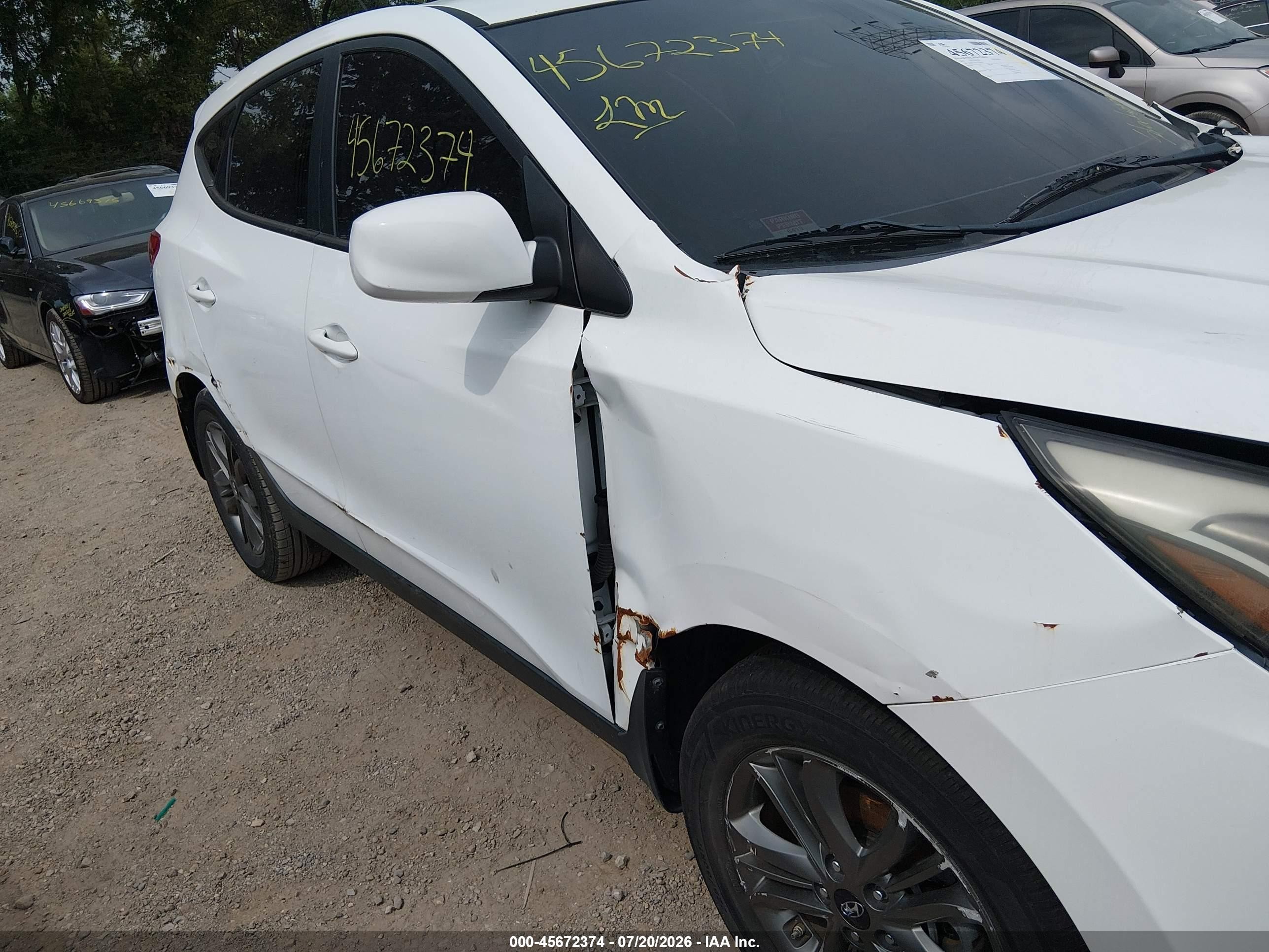 2015 Hyundai Tucson Gls Белый vin: KM8JT3AF7FU964673