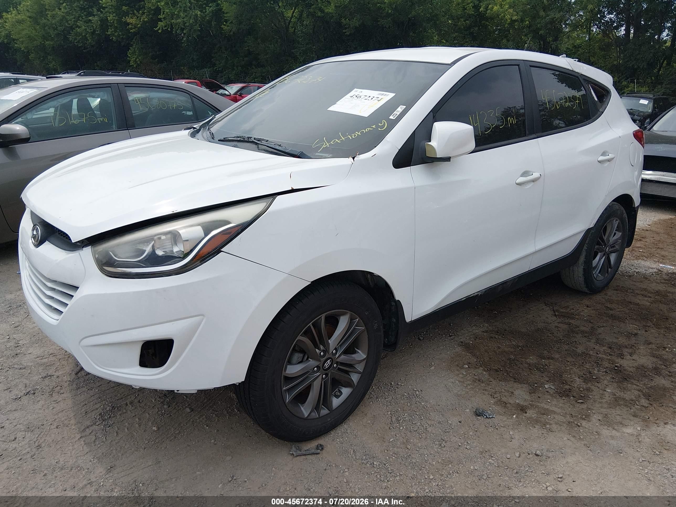 2015 Hyundai Tucson Gls Белый vin: KM8JT3AF7FU964673