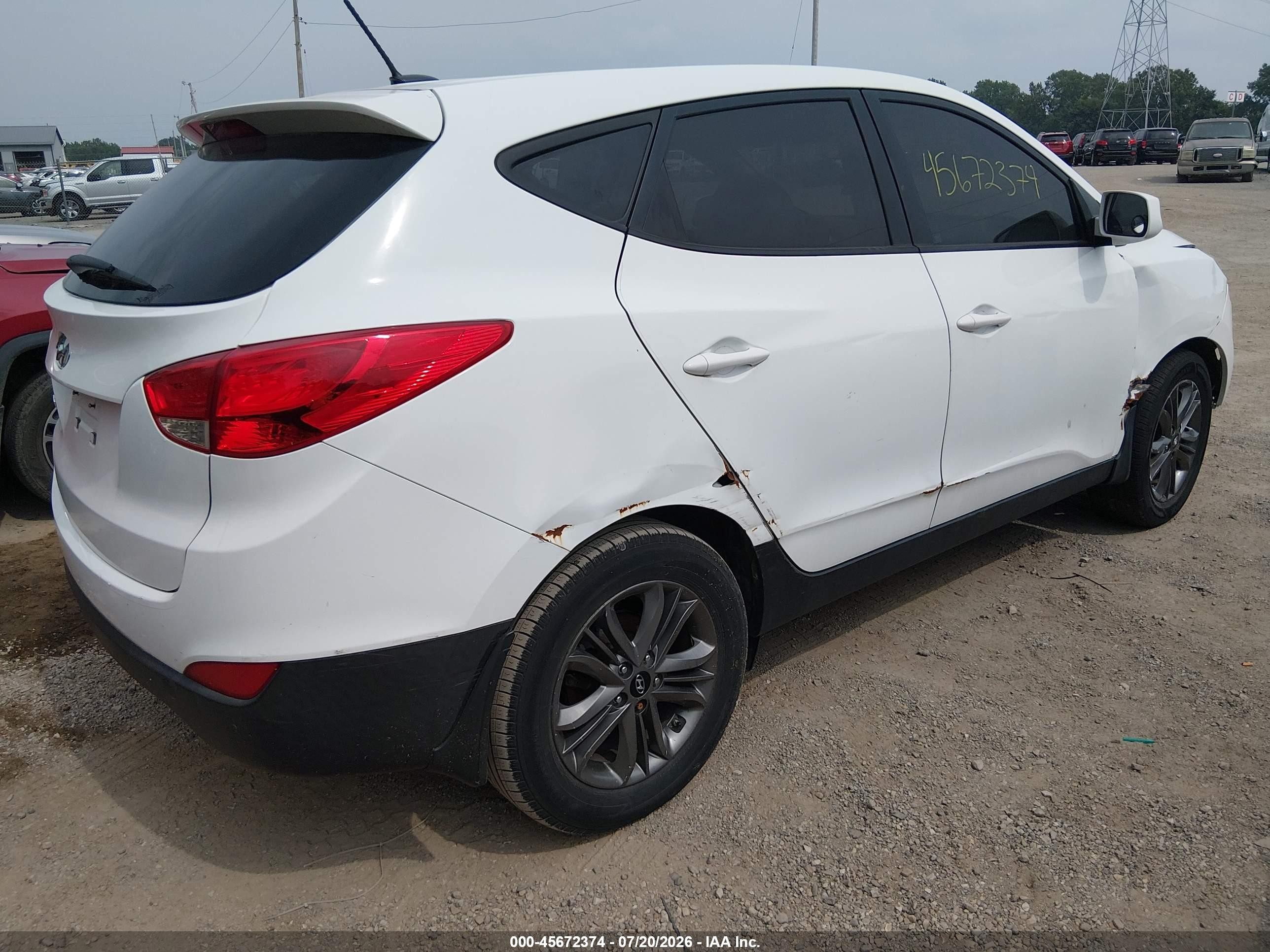 2015 Hyundai Tucson Gls Белый vin: KM8JT3AF7FU964673