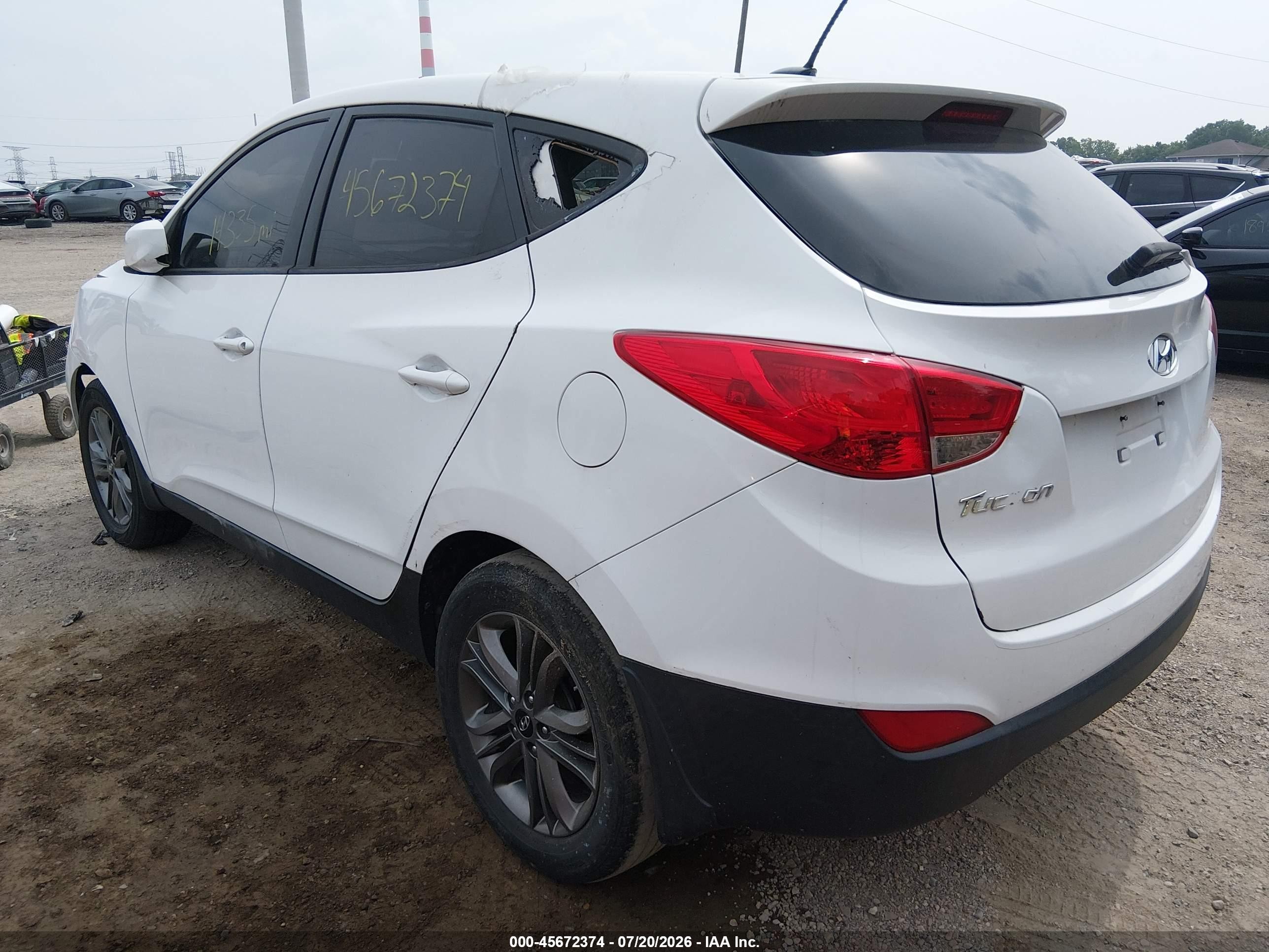 2015 Hyundai Tucson Gls Белый vin: KM8JT3AF7FU964673