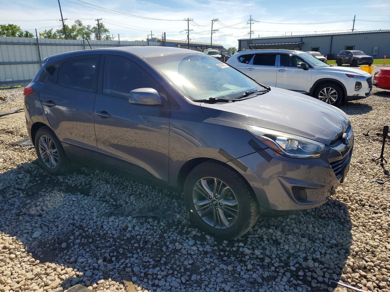 2014 Hyundai Tucson Gls Gray vin: KM8JT3AF8EU924973