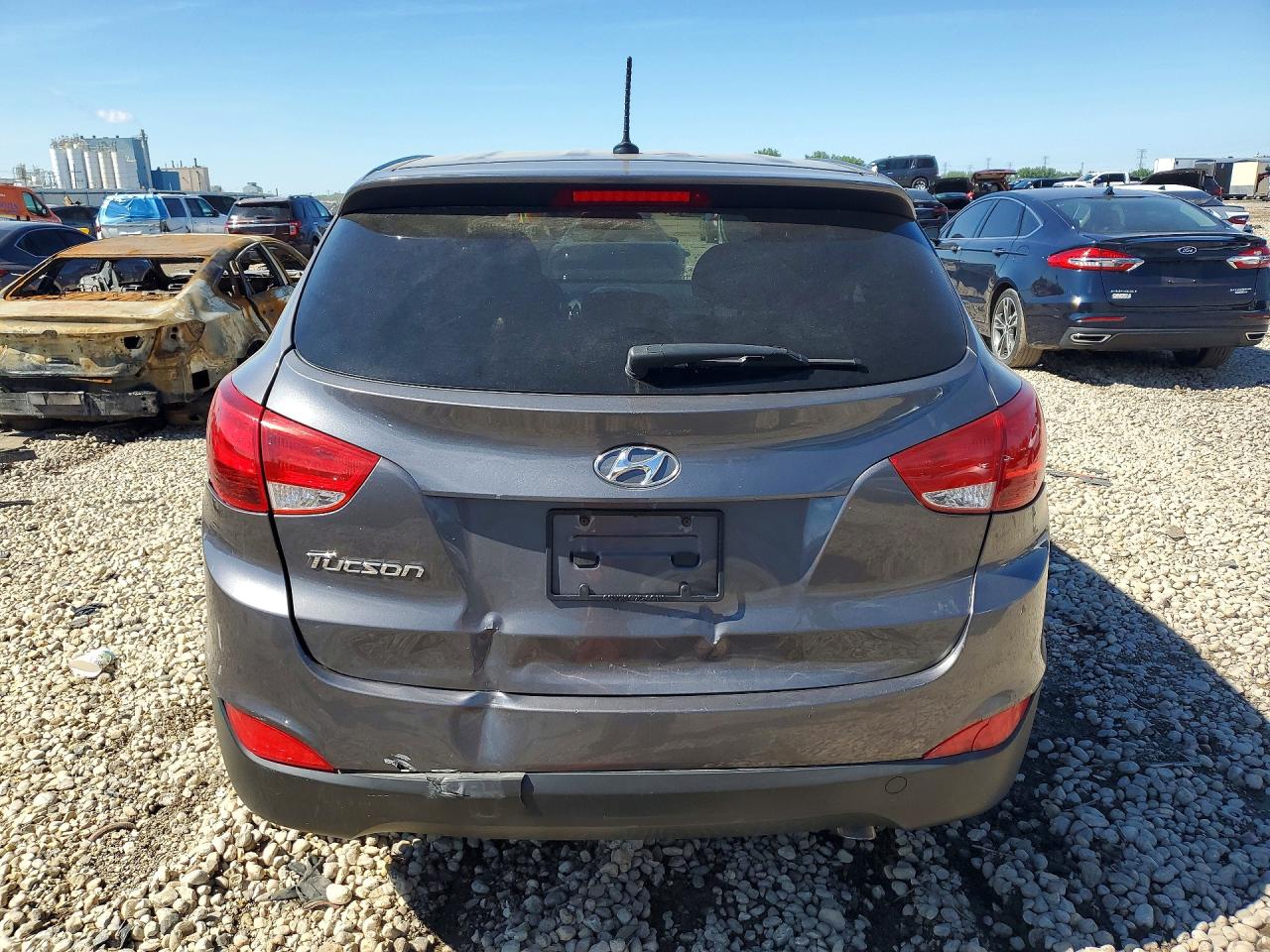 2014 Hyundai Tucson Gls Gray vin: KM8JT3AF8EU924973