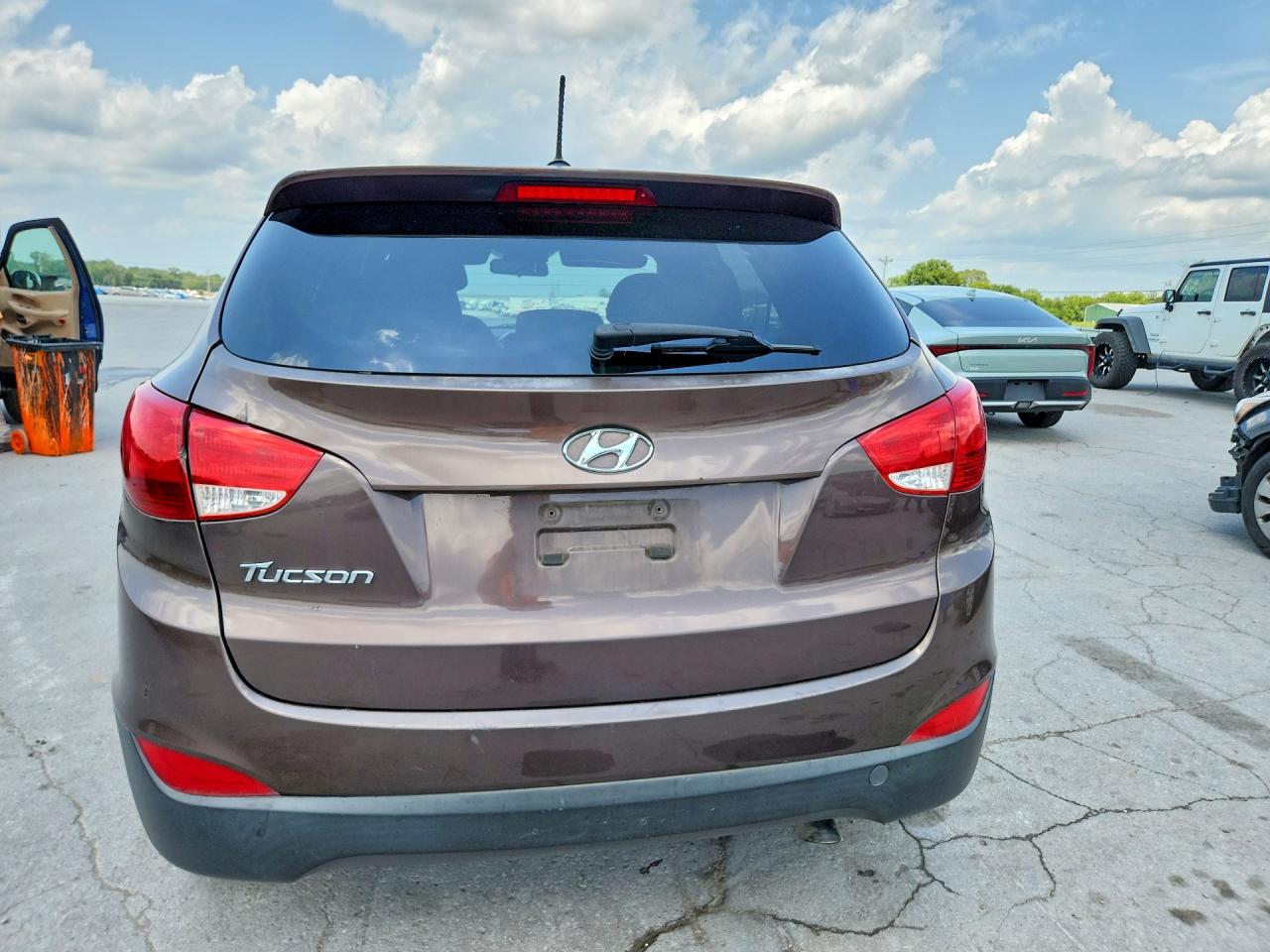 2014 Hyundai Tucson Gls Brown vin: KM8JT3AFXEU850357