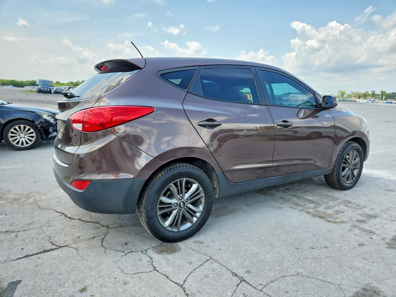 2014 Hyundai Tucson Gls Brown vin: KM8JT3AFXEU850357