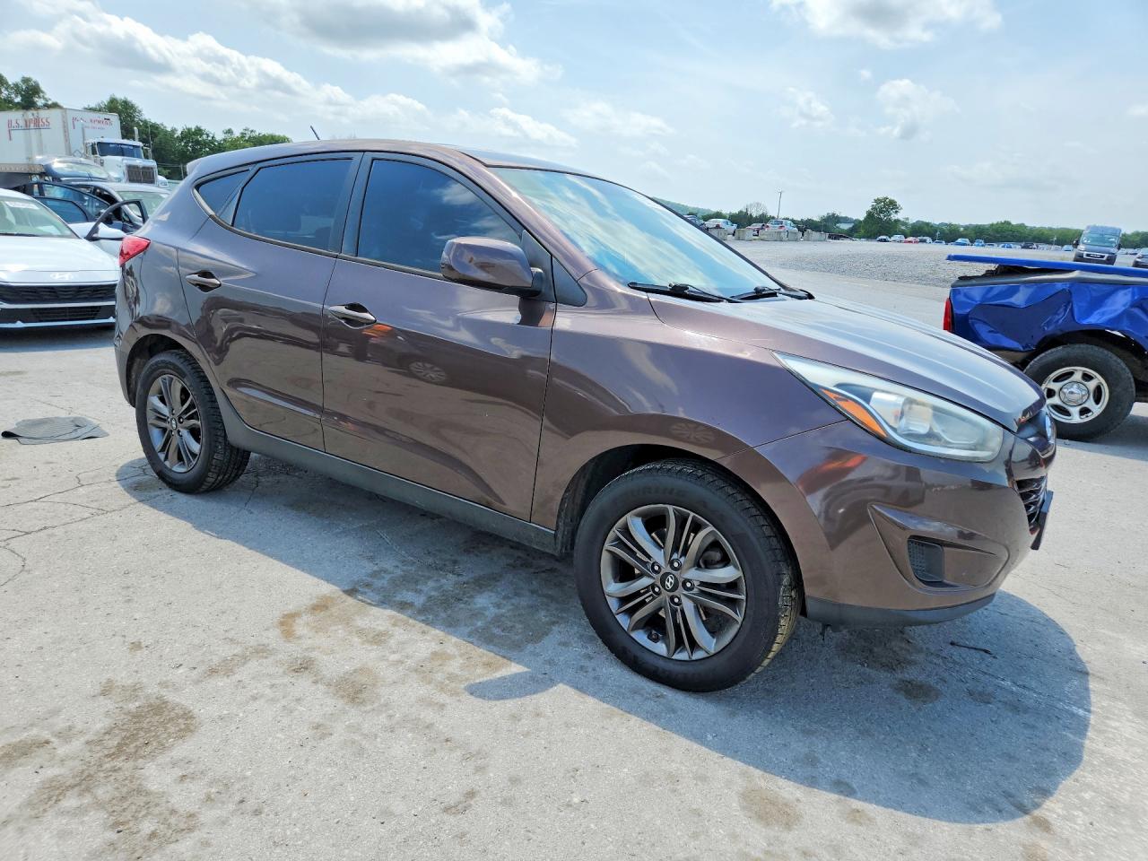 2014 Hyundai Tucson Gls Brown vin: KM8JT3AFXEU850357