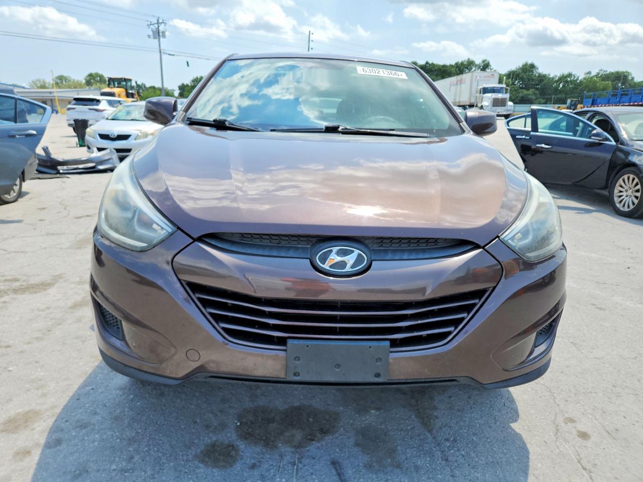 2014 Hyundai Tucson Gls Brown vin: KM8JT3AFXEU850357