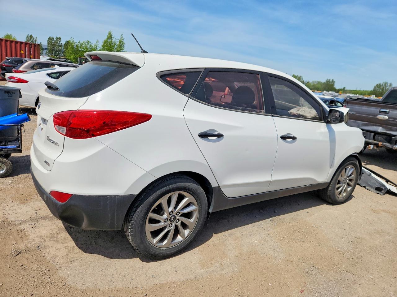 2013 Hyundai Tucson Gl White vin: KM8JTCAC0DU715392