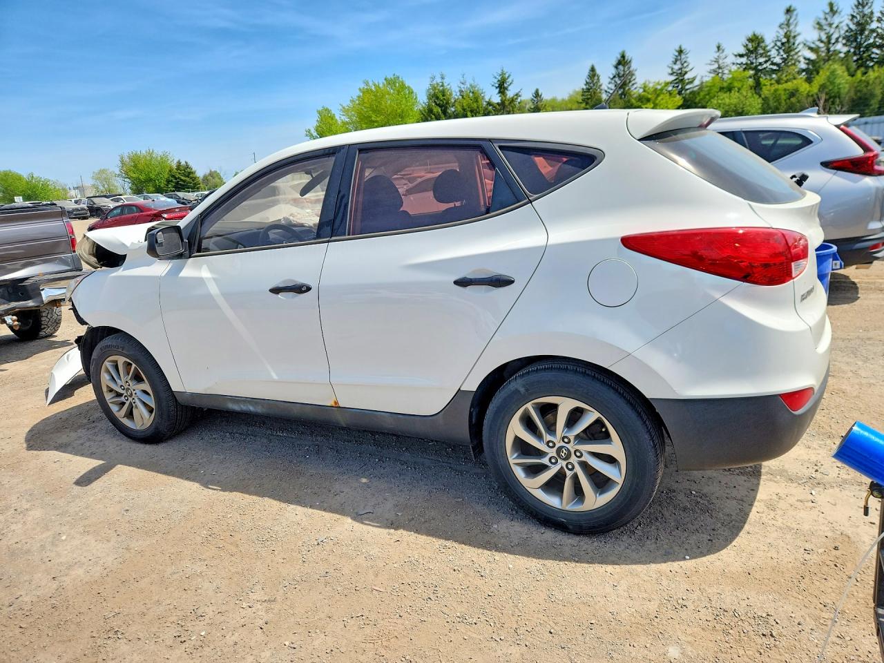2013 Hyundai Tucson Gl White vin: KM8JTCAC0DU715392