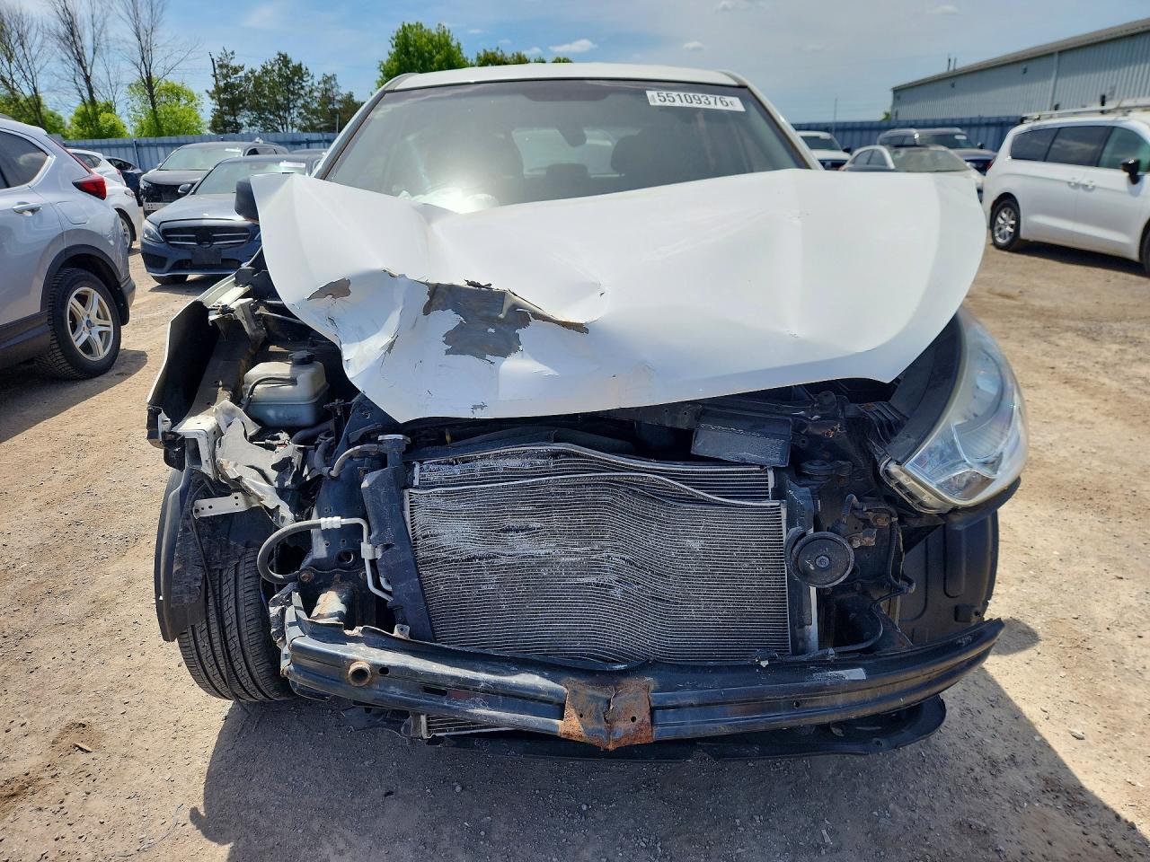 2013 Hyundai Tucson Gl White vin: KM8JTCAC0DU715392