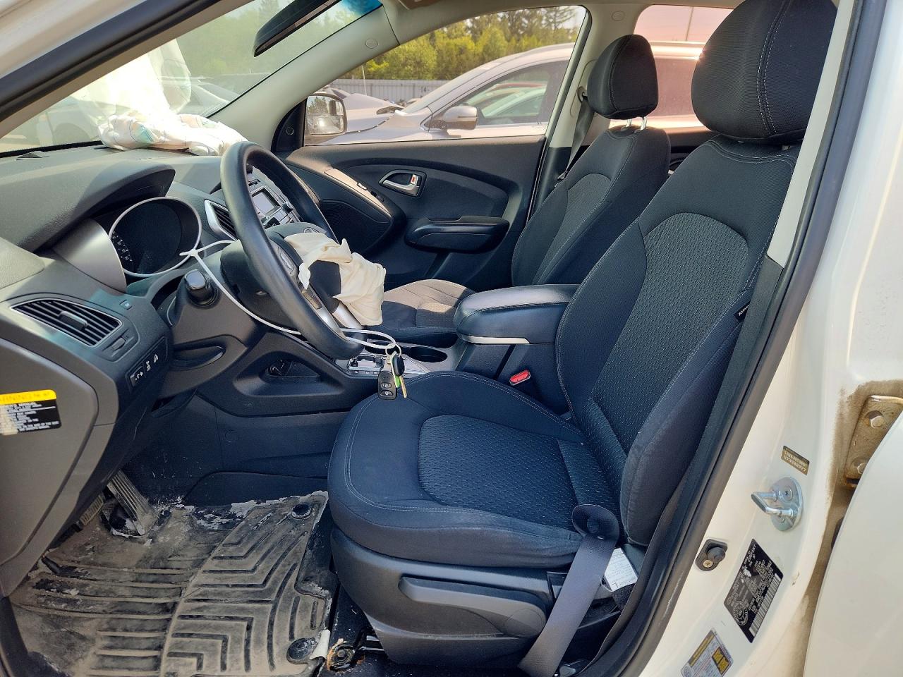 2013 Hyundai Tucson Gl White vin: KM8JTCAC0DU715392
