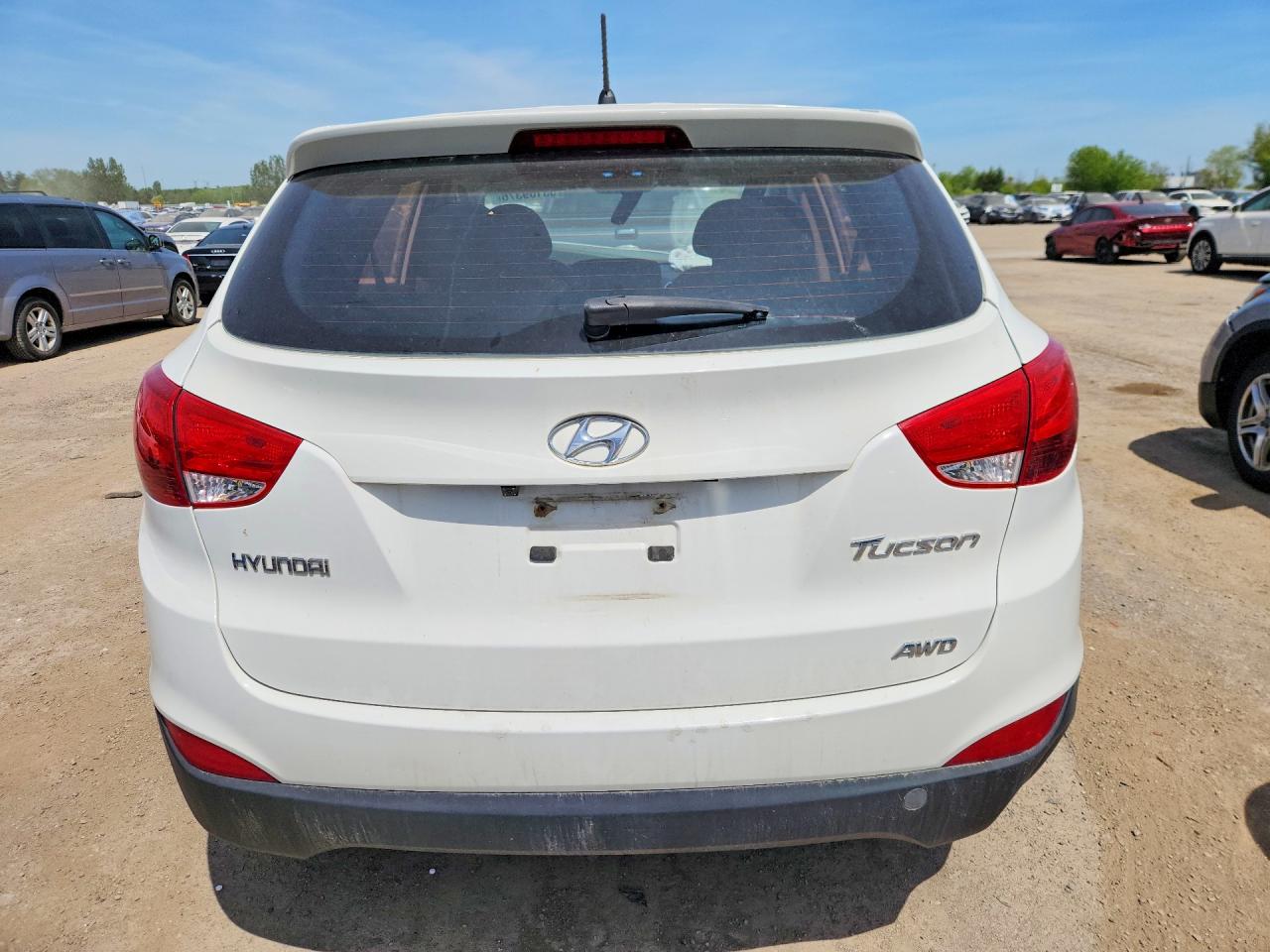 2013 Hyundai Tucson Gl White vin: KM8JTCAC0DU715392