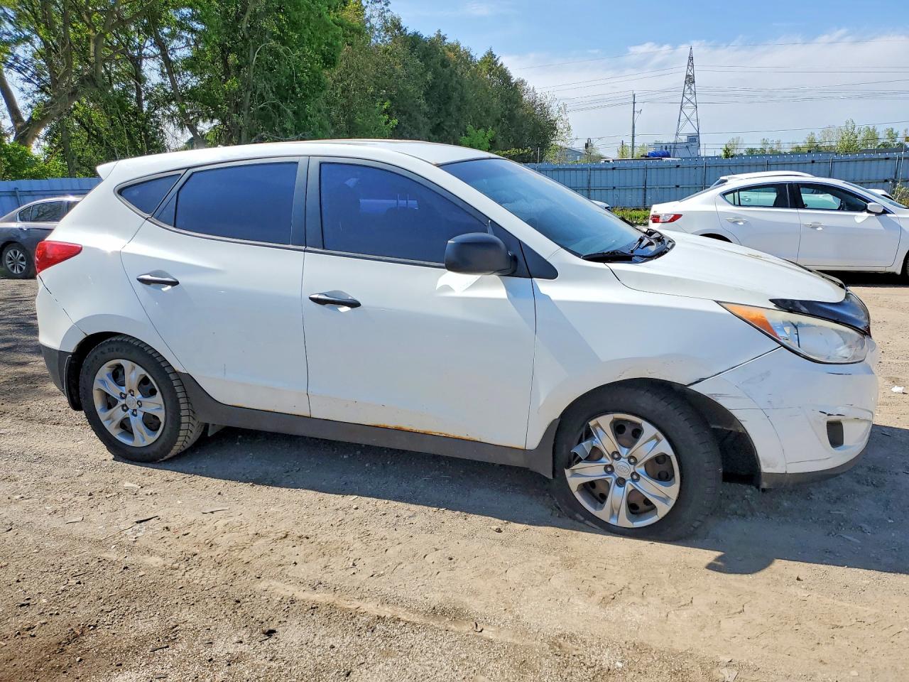 2013 Hyundai Tucson Gl White vin: KM8JTCAC0DU730684