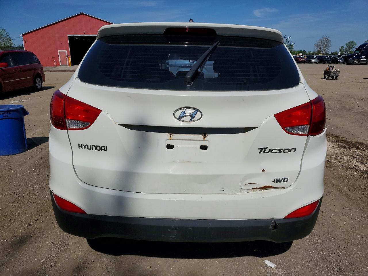2013 Hyundai Tucson Gl White vin: KM8JTCAC0DU730684