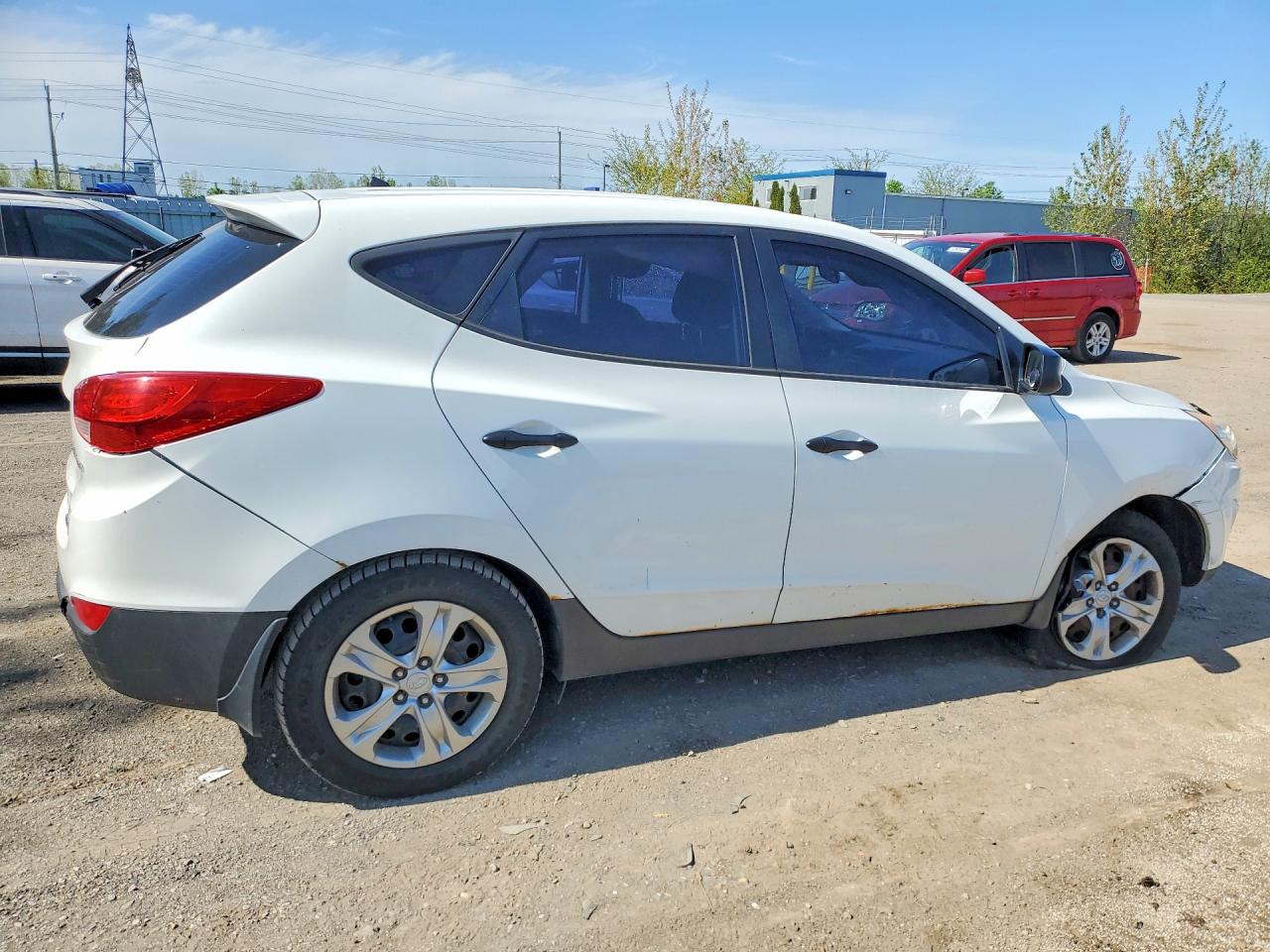 2013 Hyundai Tucson Gl White vin: KM8JTCAC0DU730684