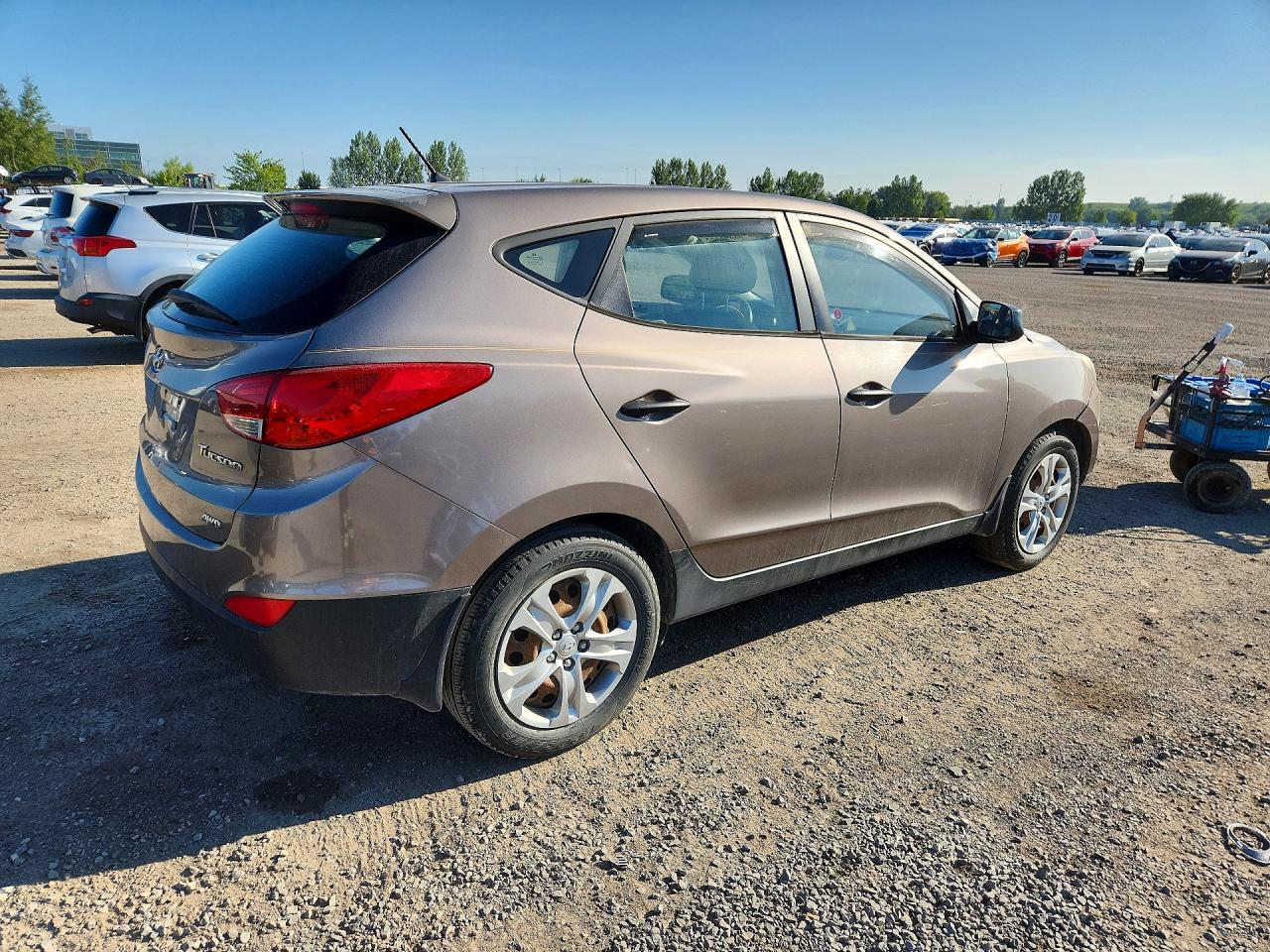 2011 Hyundai Tucson Gl Brown vin: KM8JTCAC6BU282433