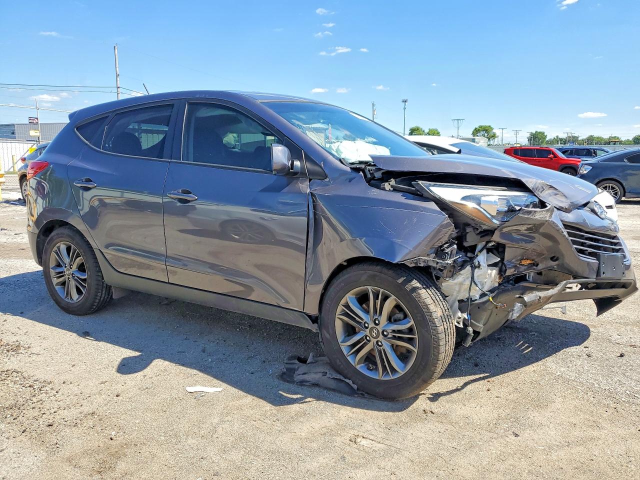 2014 Hyundai Tucson Gls Charcoal vin: KM8JTCAF0EU940763