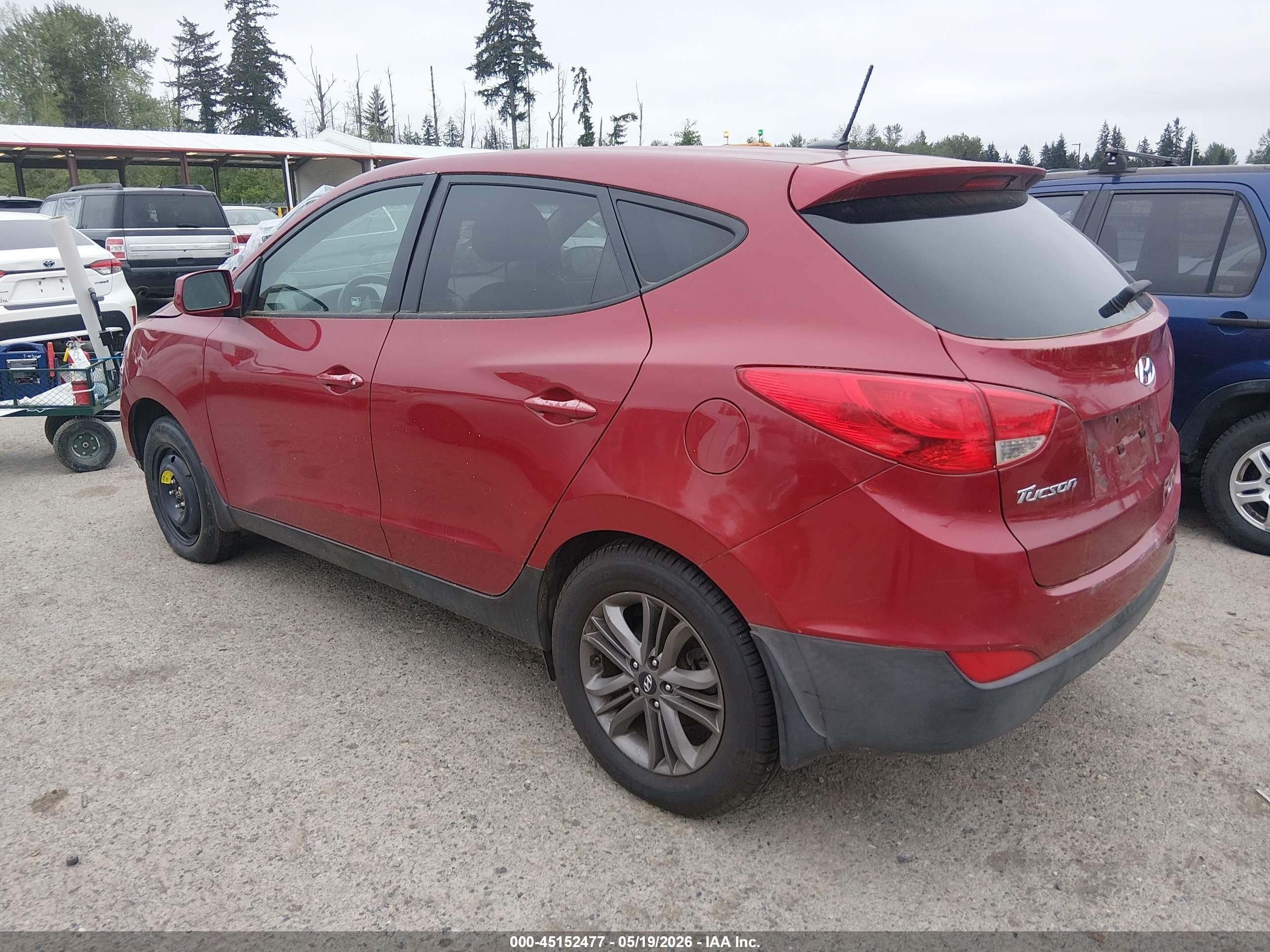 2015 Hyundai Tucson Gls Red vin: KM8JTCAF0FU040768