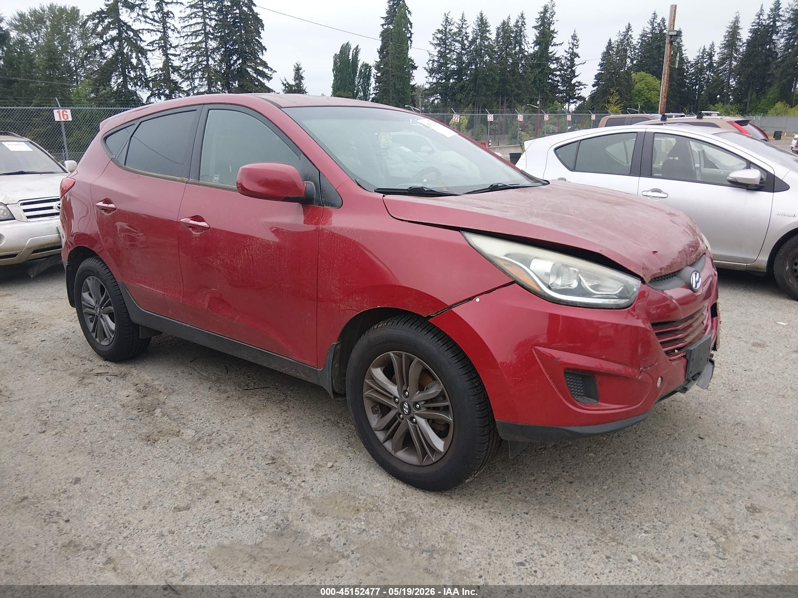 2015 Hyundai Tucson Gls Red vin: KM8JTCAF0FU040768